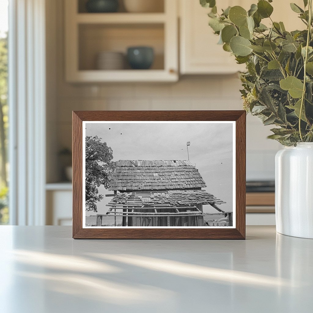 Vintage Shed Roof Southeast Missouri Farms 1938