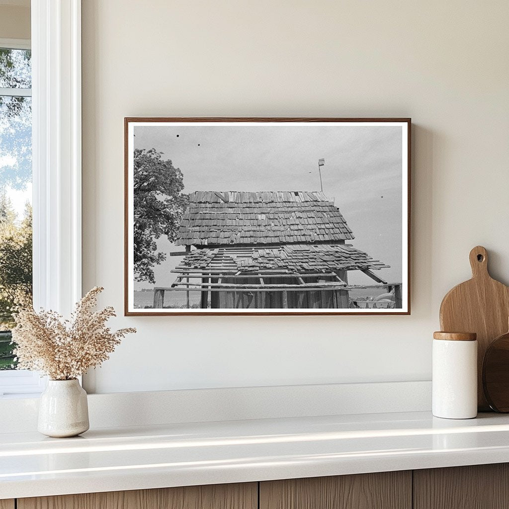 Vintage Shed Roof Southeast Missouri Farms 1938