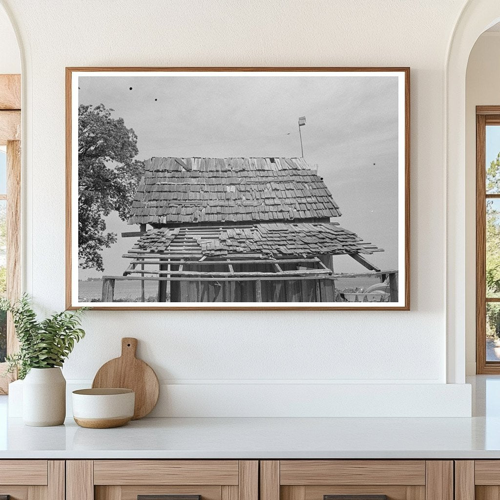 Vintage Shed Roof Southeast Missouri Farms 1938