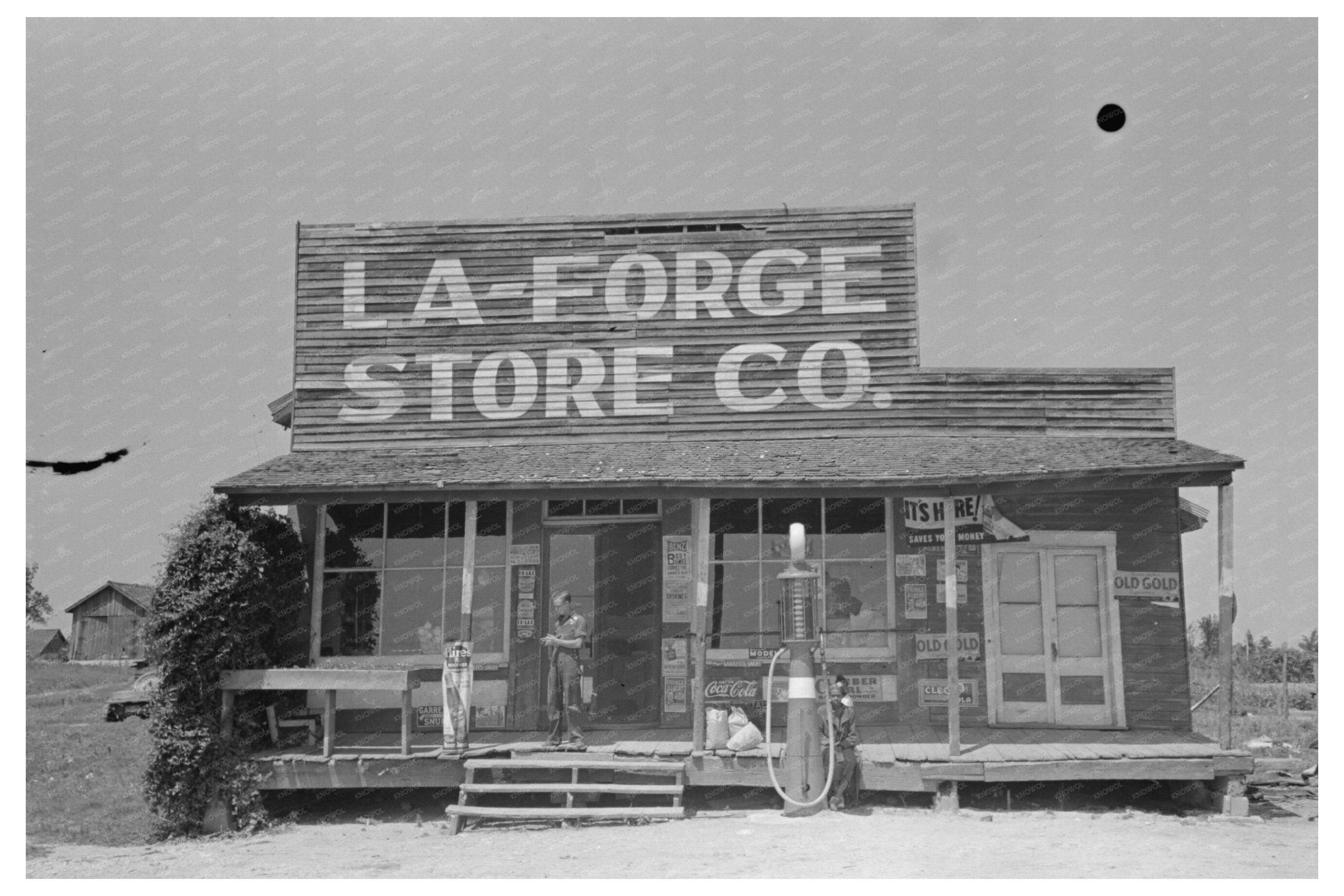 Vintage Commerce in La Forge Missouri May 1938