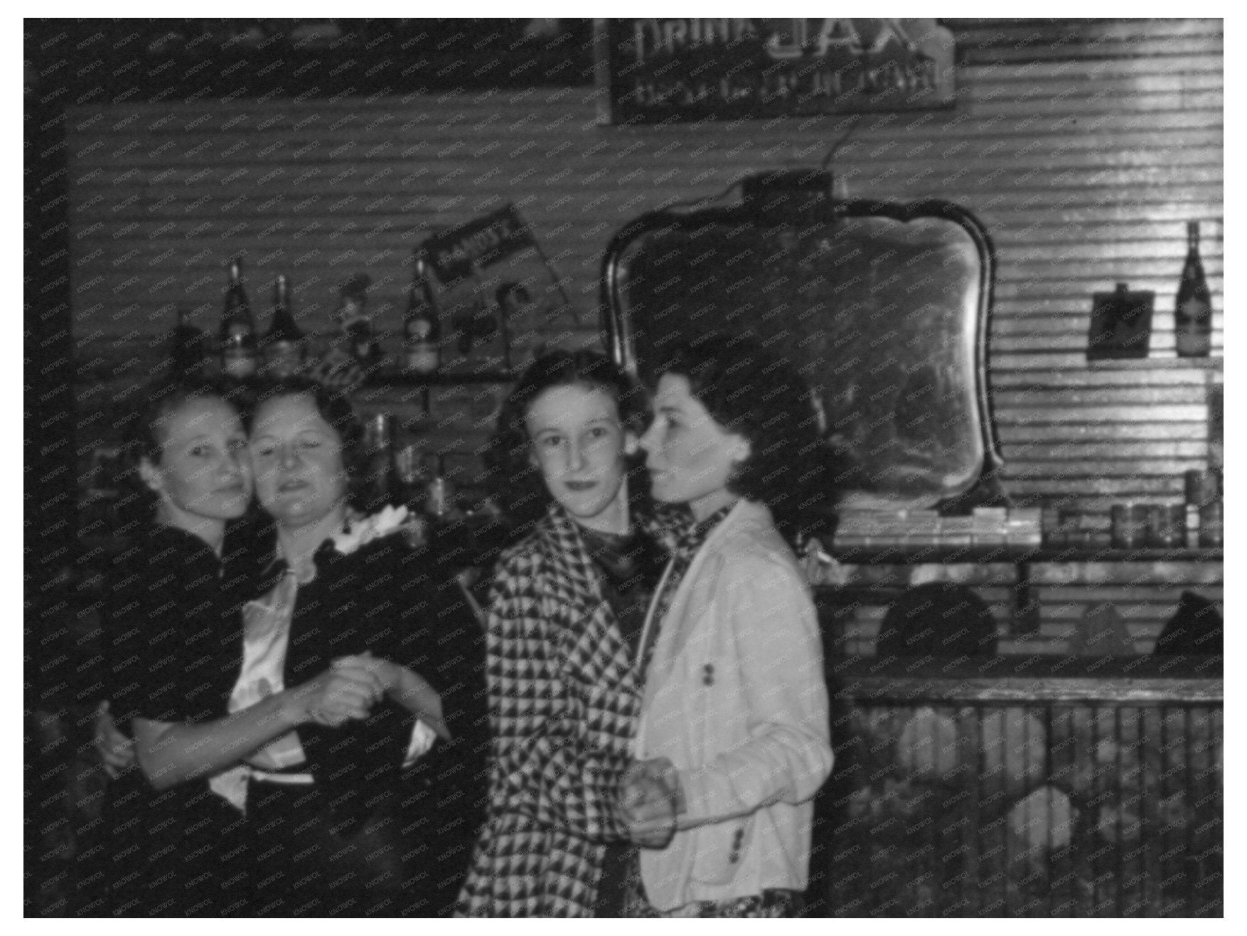 Vintage Crab Boil Night at Bar Raceland Louisiana 1938