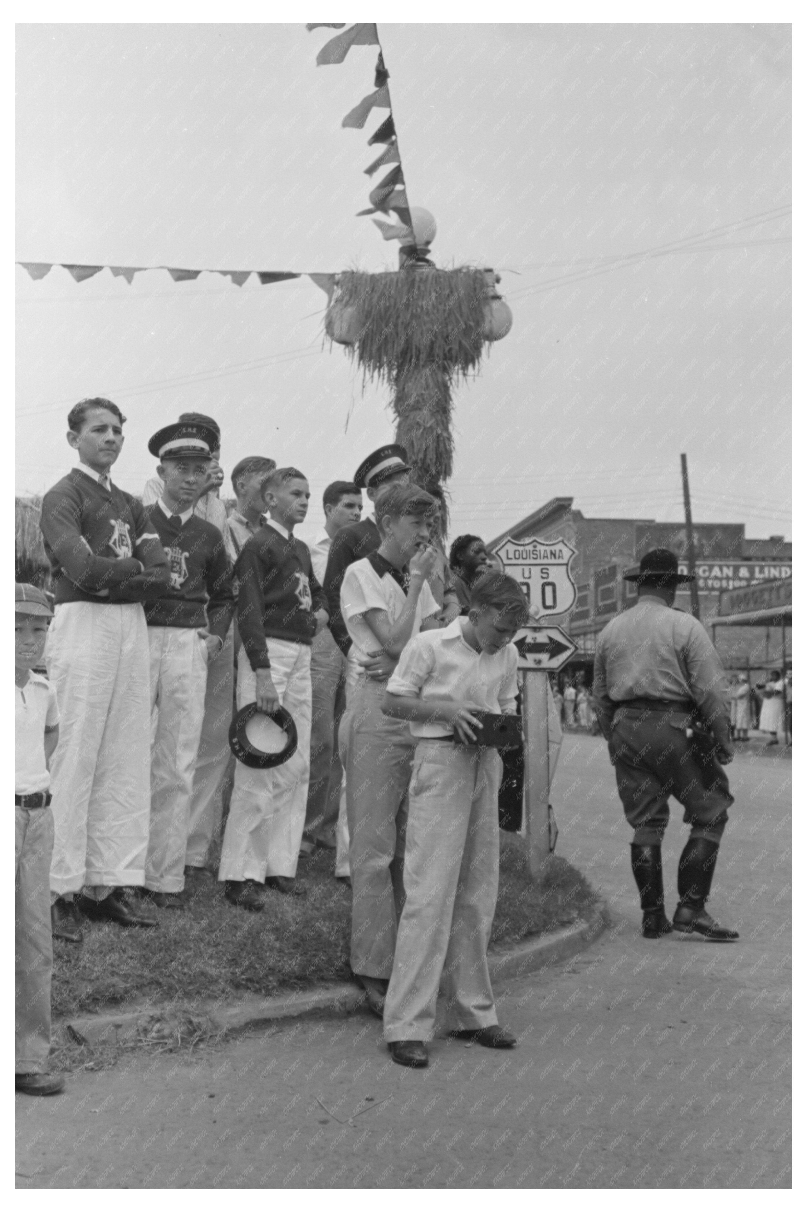 Highway Direction Markers Crowley Louisiana 1938