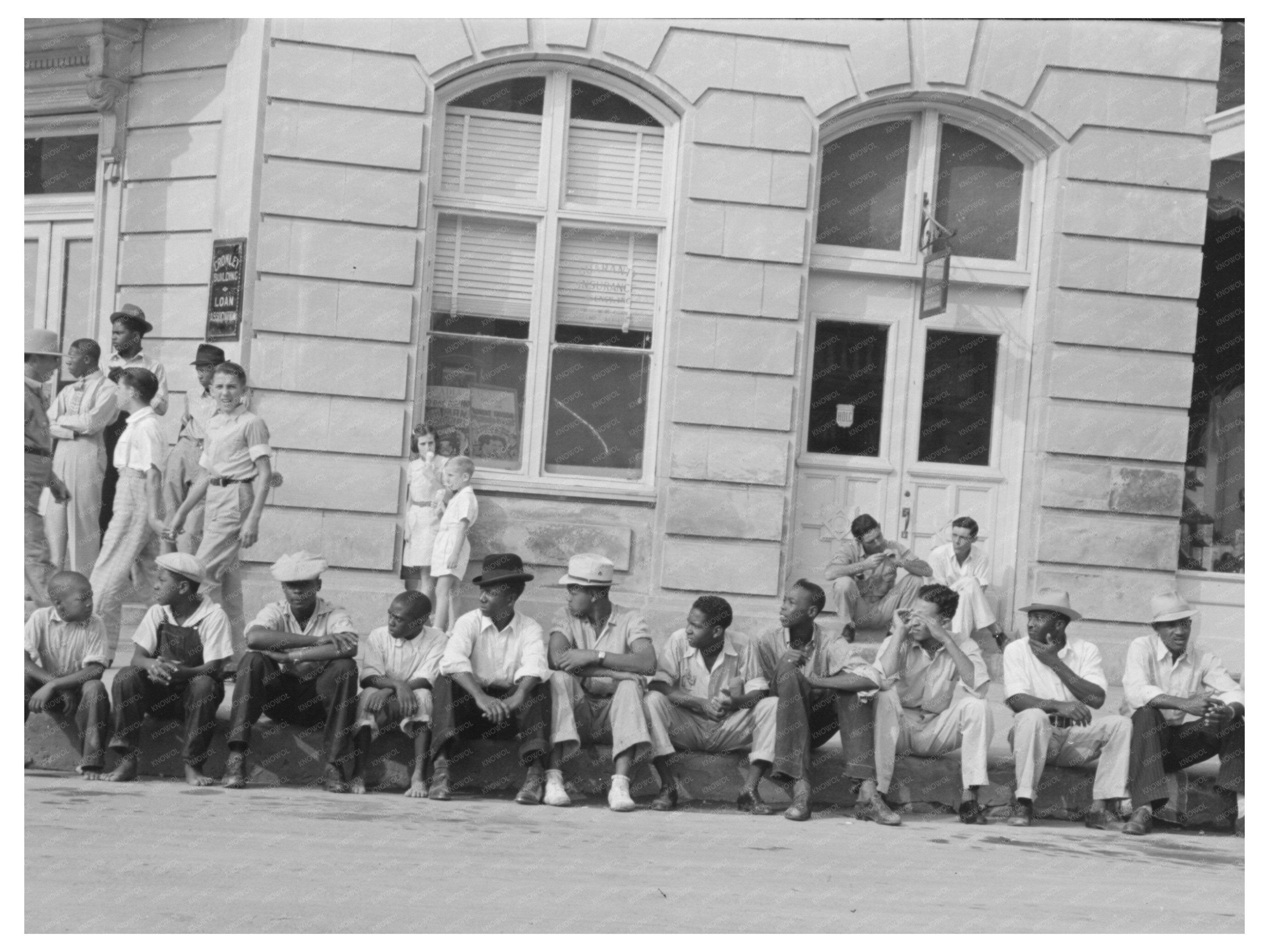 National Rice Festival Crowd Crowley Louisiana October 1938