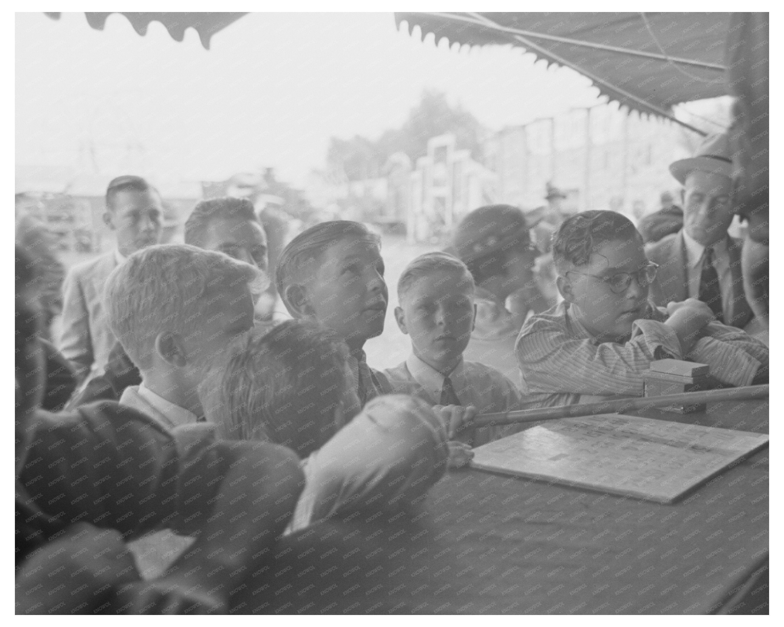 Boys at Concession Stand Donaldsonville Louisiana 1938