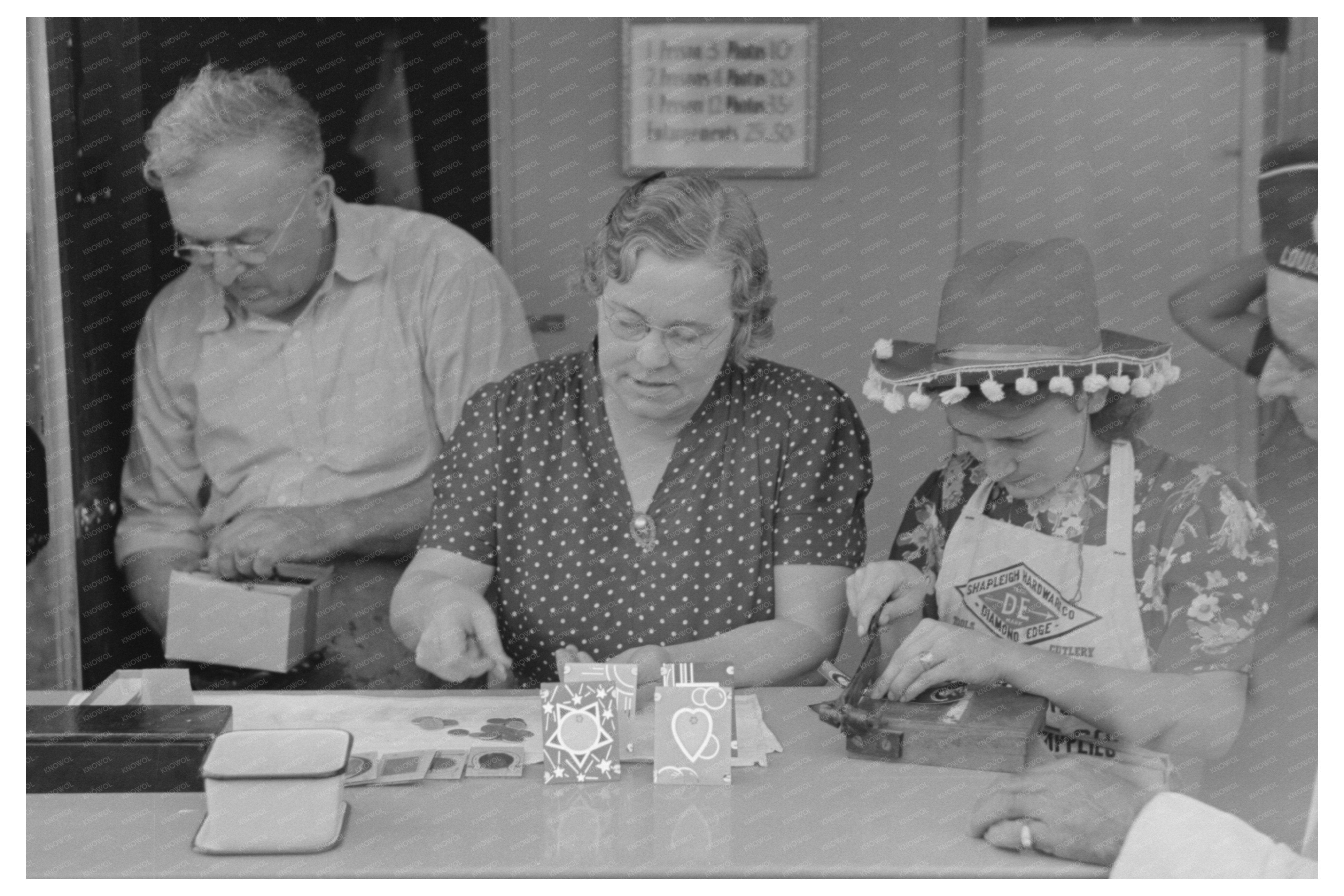 Vintage 1938 Photograph of Louisiana State Fair Scene