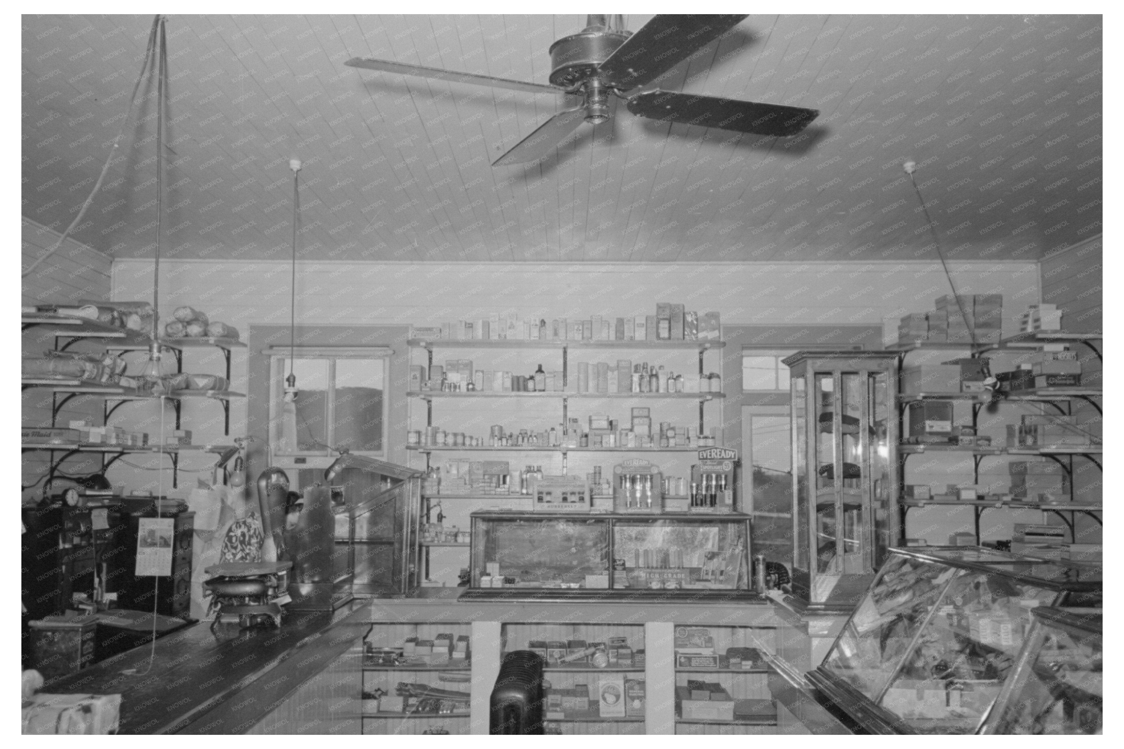 Vintage 1938 Interior of Pilottown Louisiana General Store