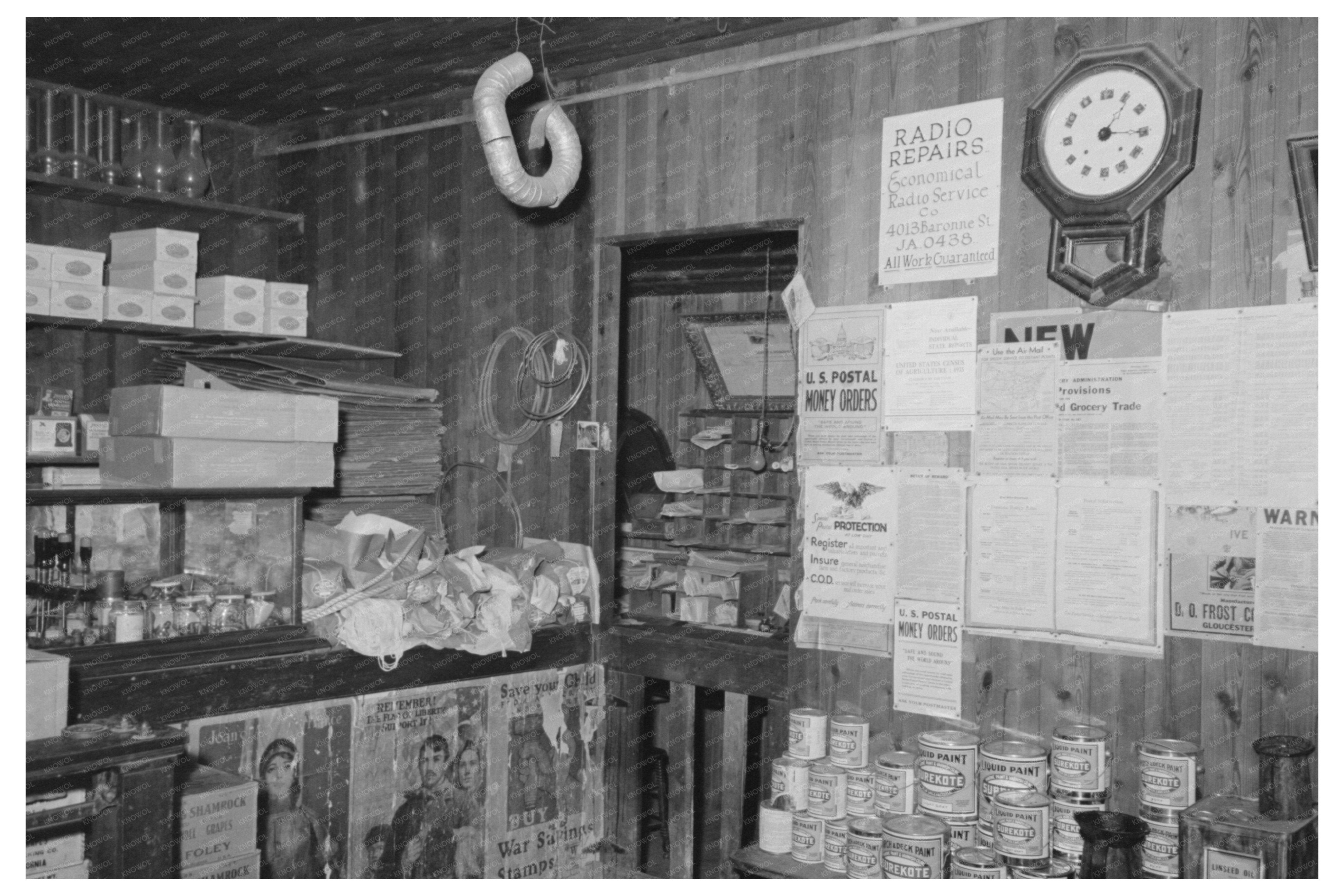 Vintage General Store in Olga Louisiana 1938
