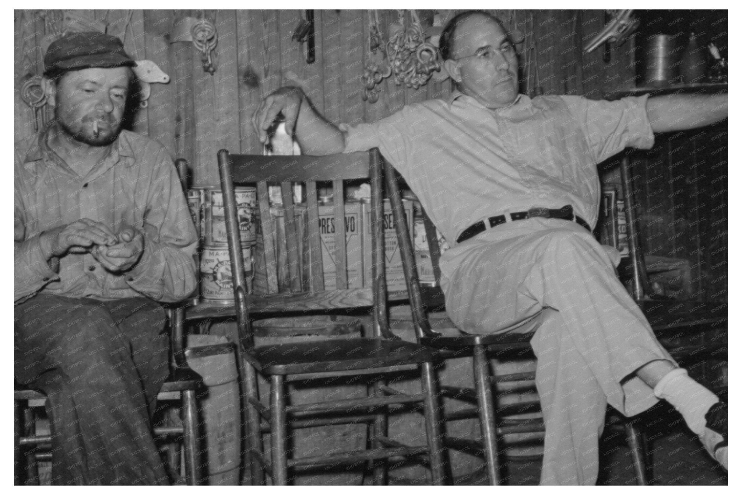 Vintage General Store Interior Olga Louisiana 1938