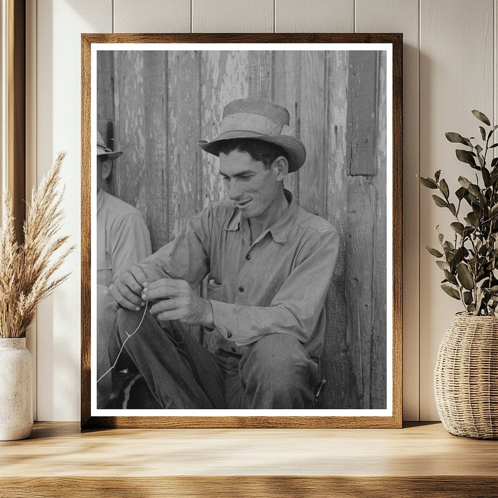 Louisiana Sugarcane Workers October 1938 Historical Image
