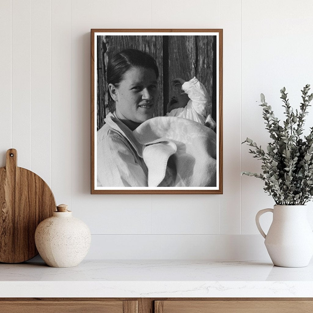 Woman and Child in Sugarcane Fields New Iberia 1938
