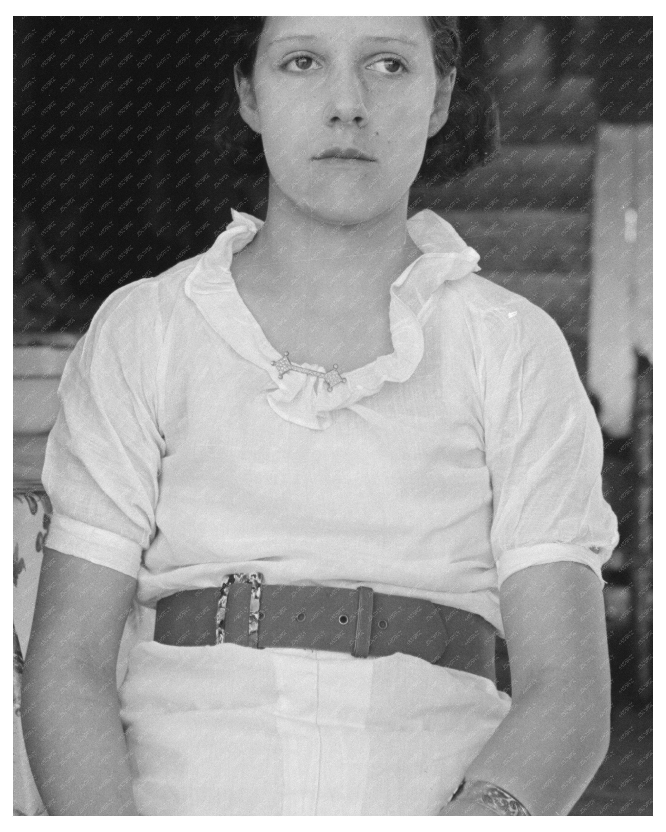 Wife of Day Laborer in Sugarcane Fields Louisiana 1938