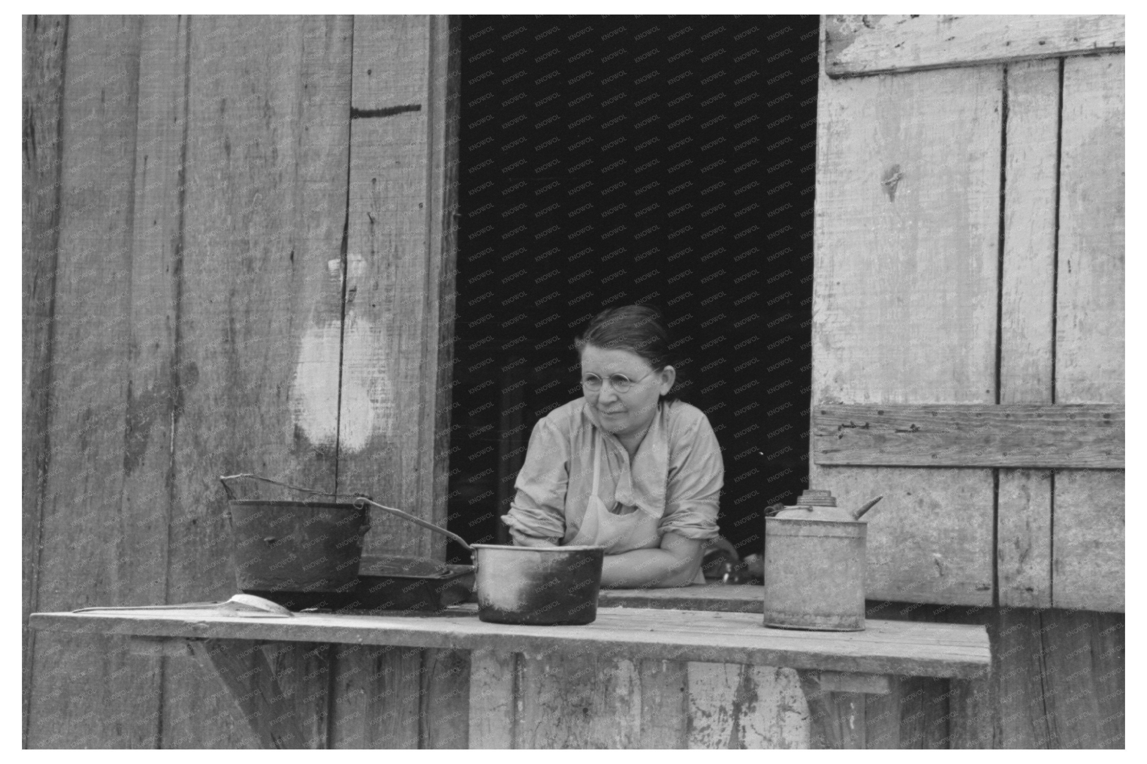 Vintage 1938 Photo of Farm Security Clients Wife in Louisiana