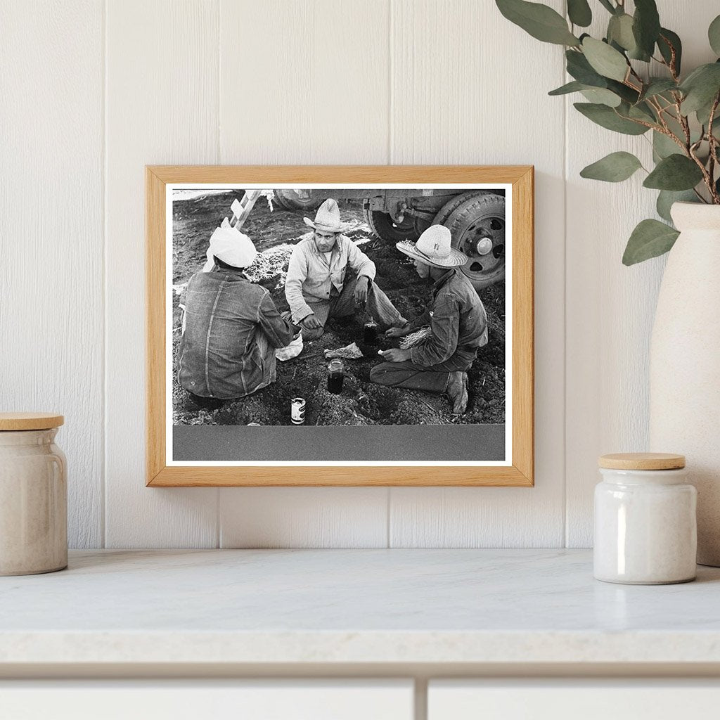 Mexican Labor Contractor and Carrot Workers in 1939