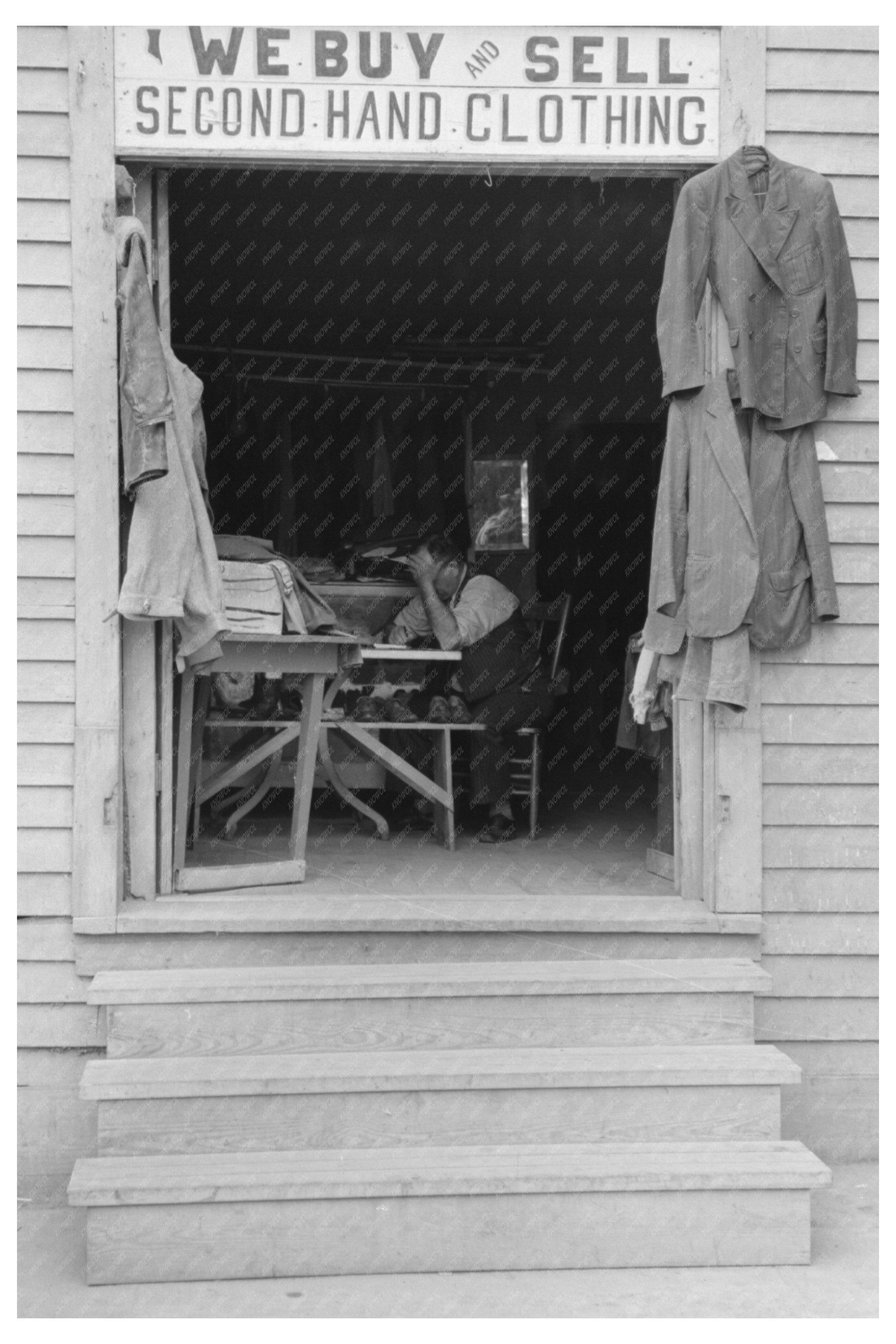 Secondhand Clothing Store Corpus Christi Texas 1939