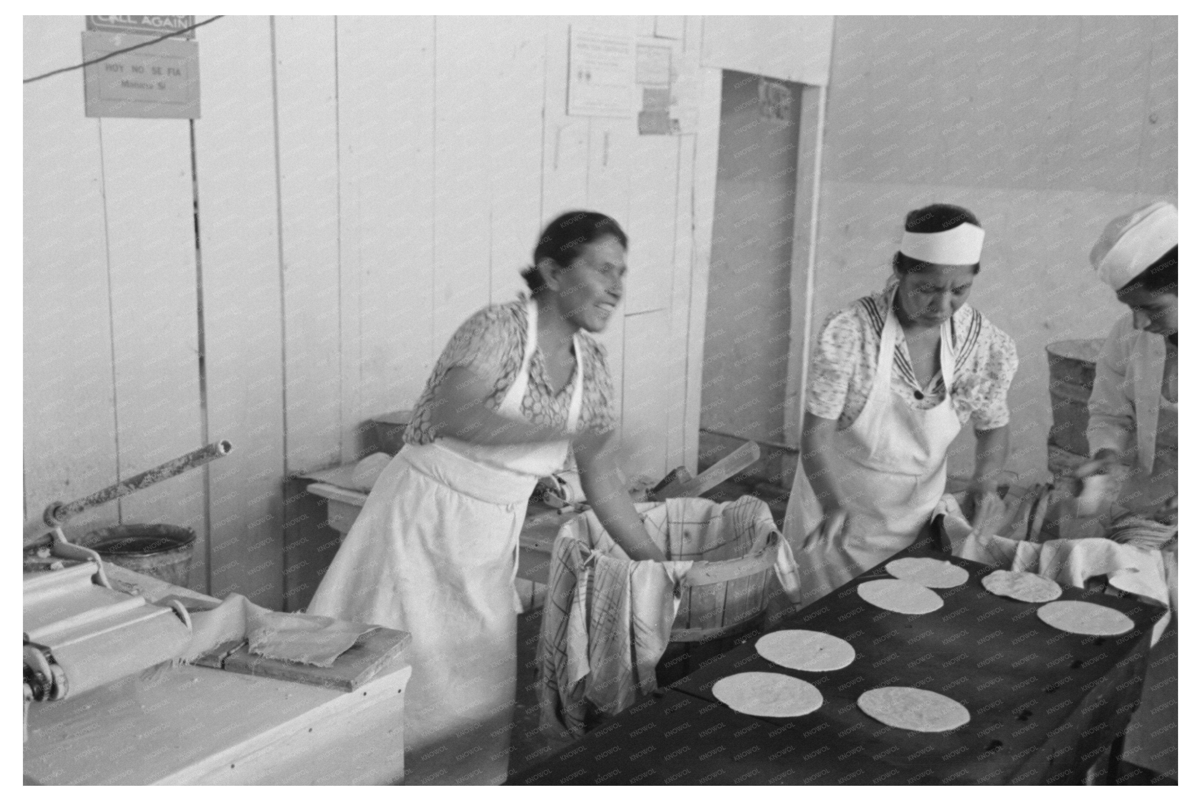 Traditional Tortilla Making in San Antonio Texas 1939