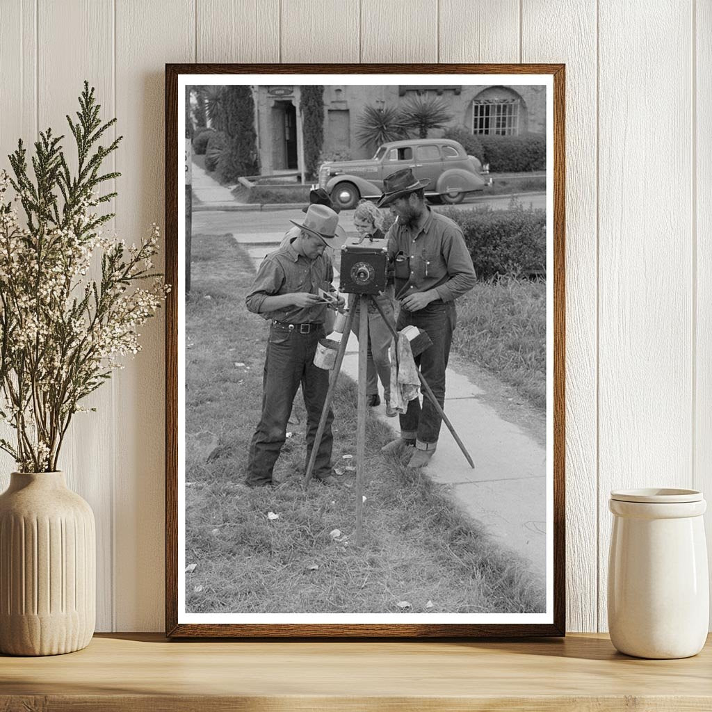 Tintype Cameraman in San Antonio Texas 1939