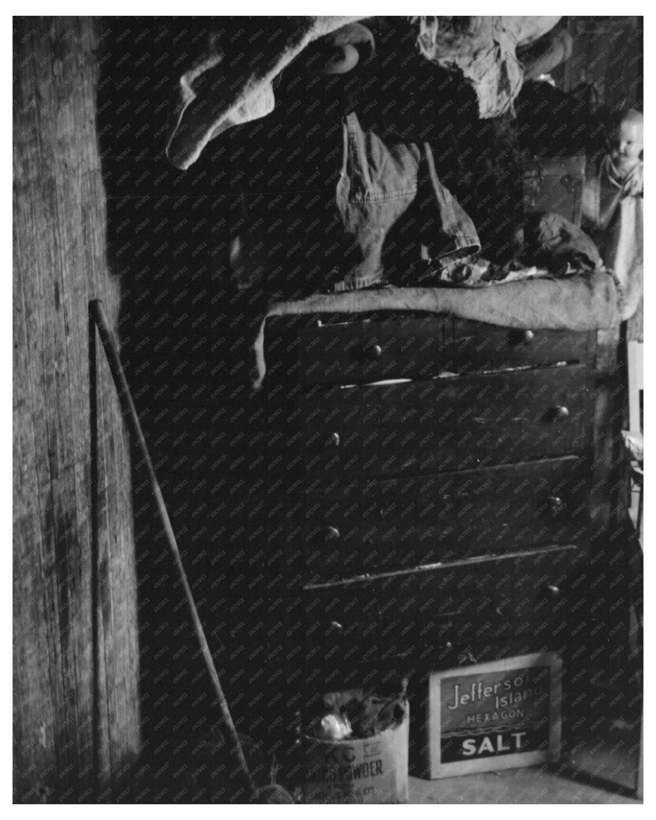 1939 Vintage Photograph of Privy in San Antonio Texas