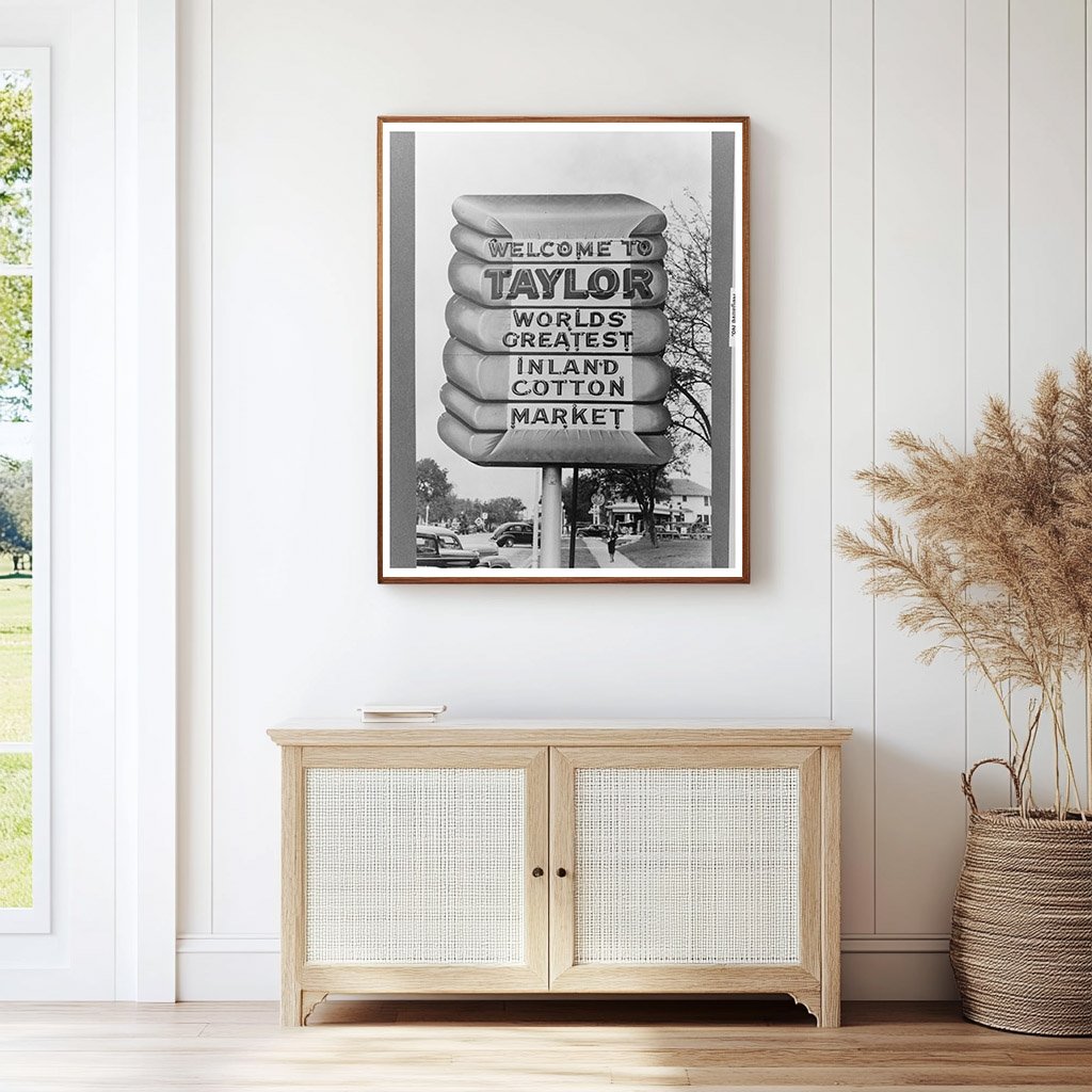 Cotton Scene in Taylor Texas April 1939