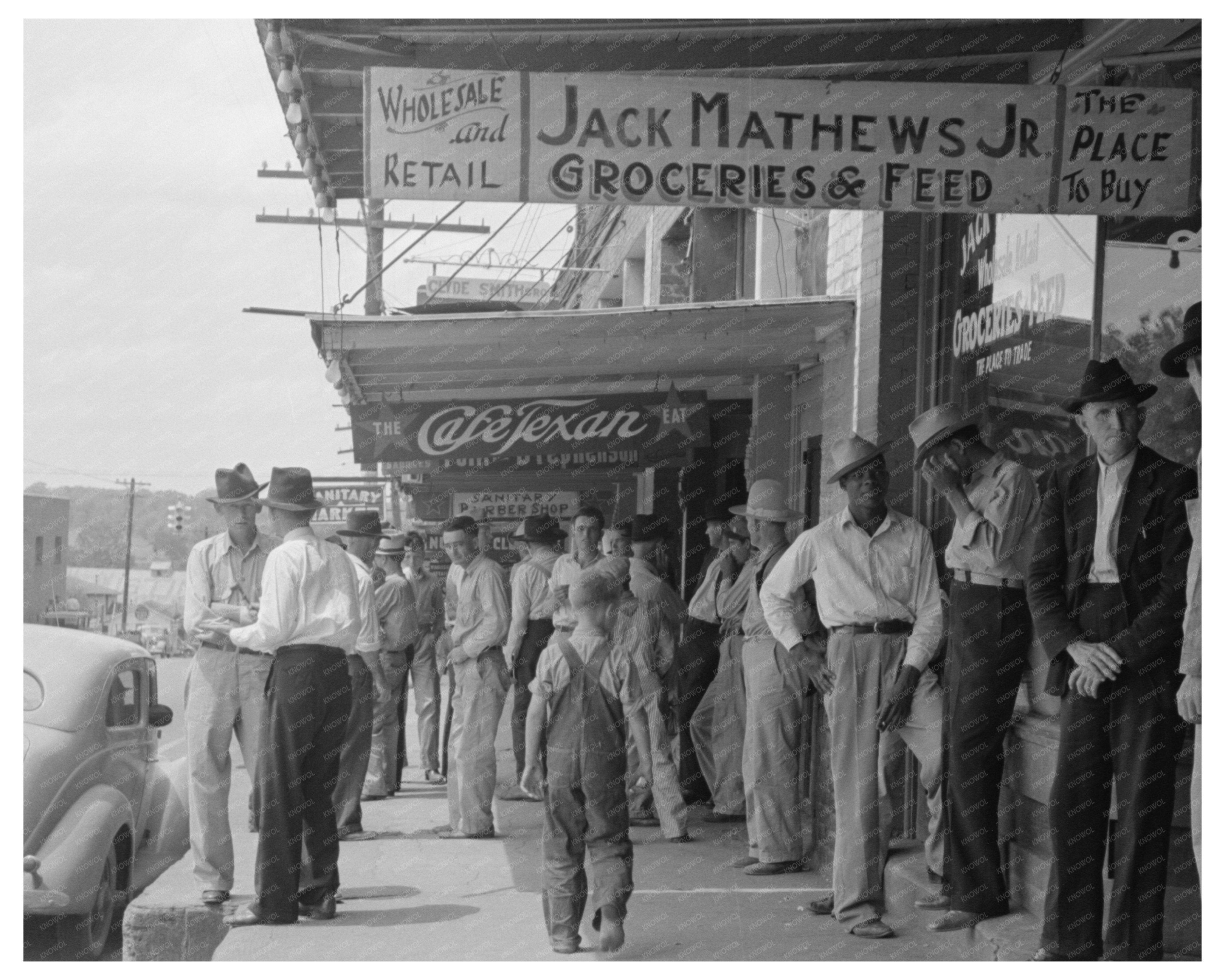 San Augustine Texas Street Scene April 1939 Photograph