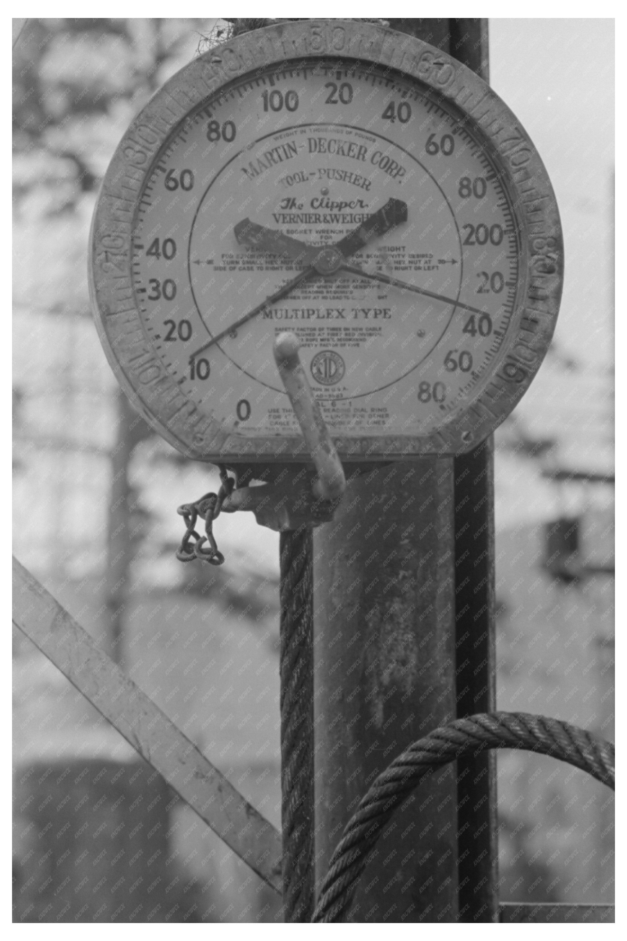 Kilgore Texas Oil Well April 1939 Historical Photograph