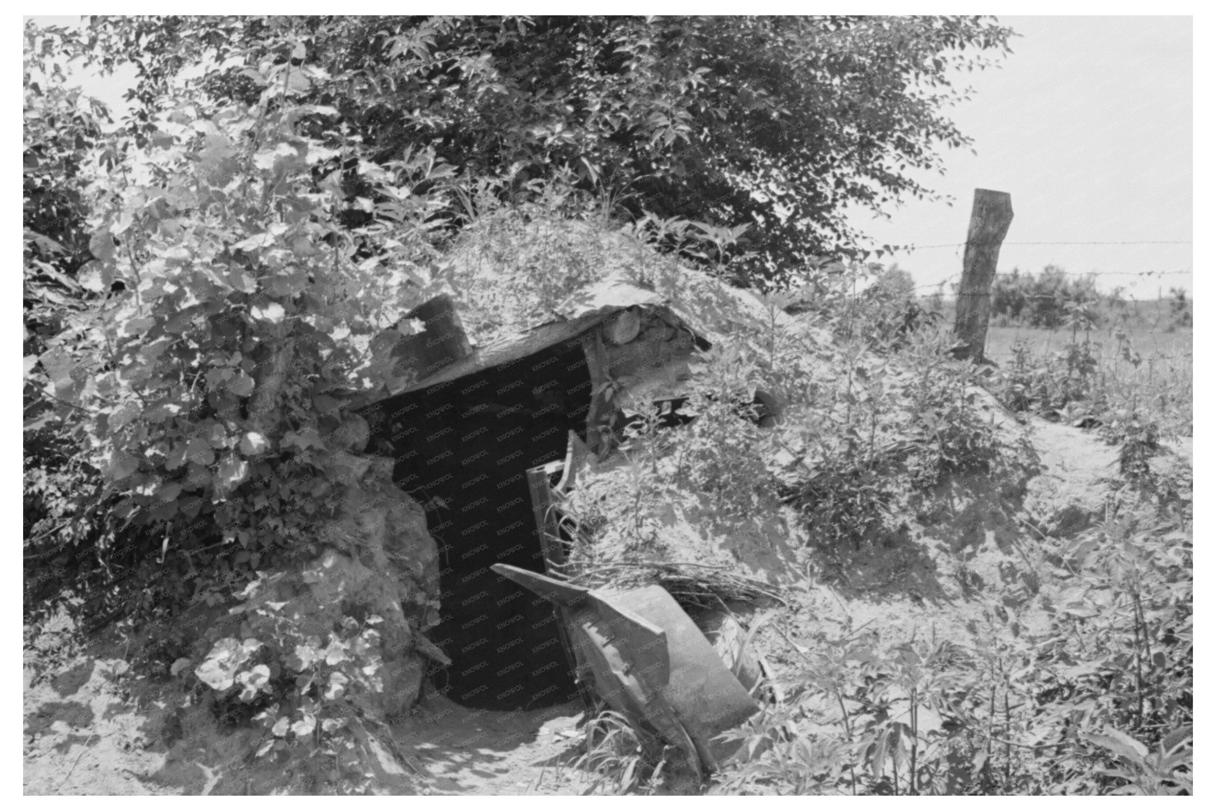 Vintage Storm Cellar Photo Muskogee County Oklahoma 1939