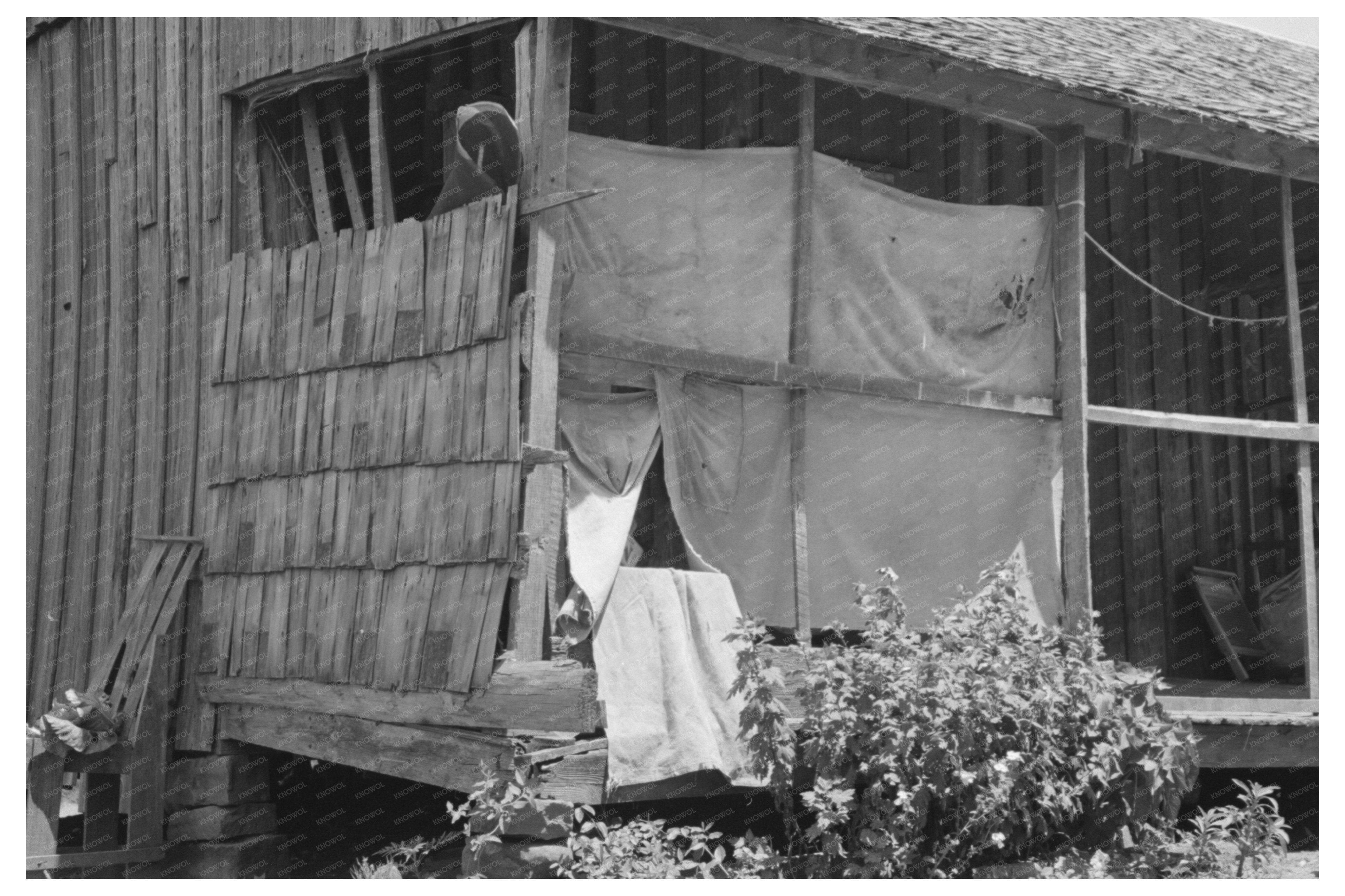 WPA Worker on Porch Sallisaw Oklahoma June 1939