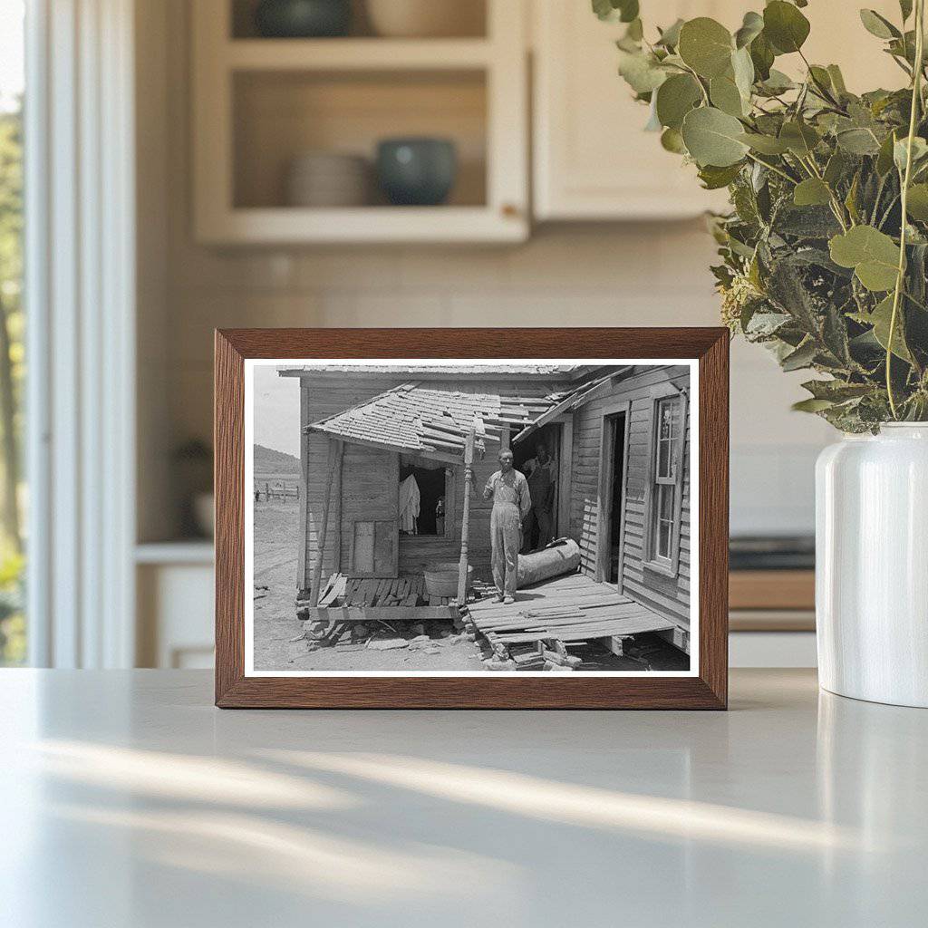 Tenant Farmer Family on Porch in Oklahoma 1939