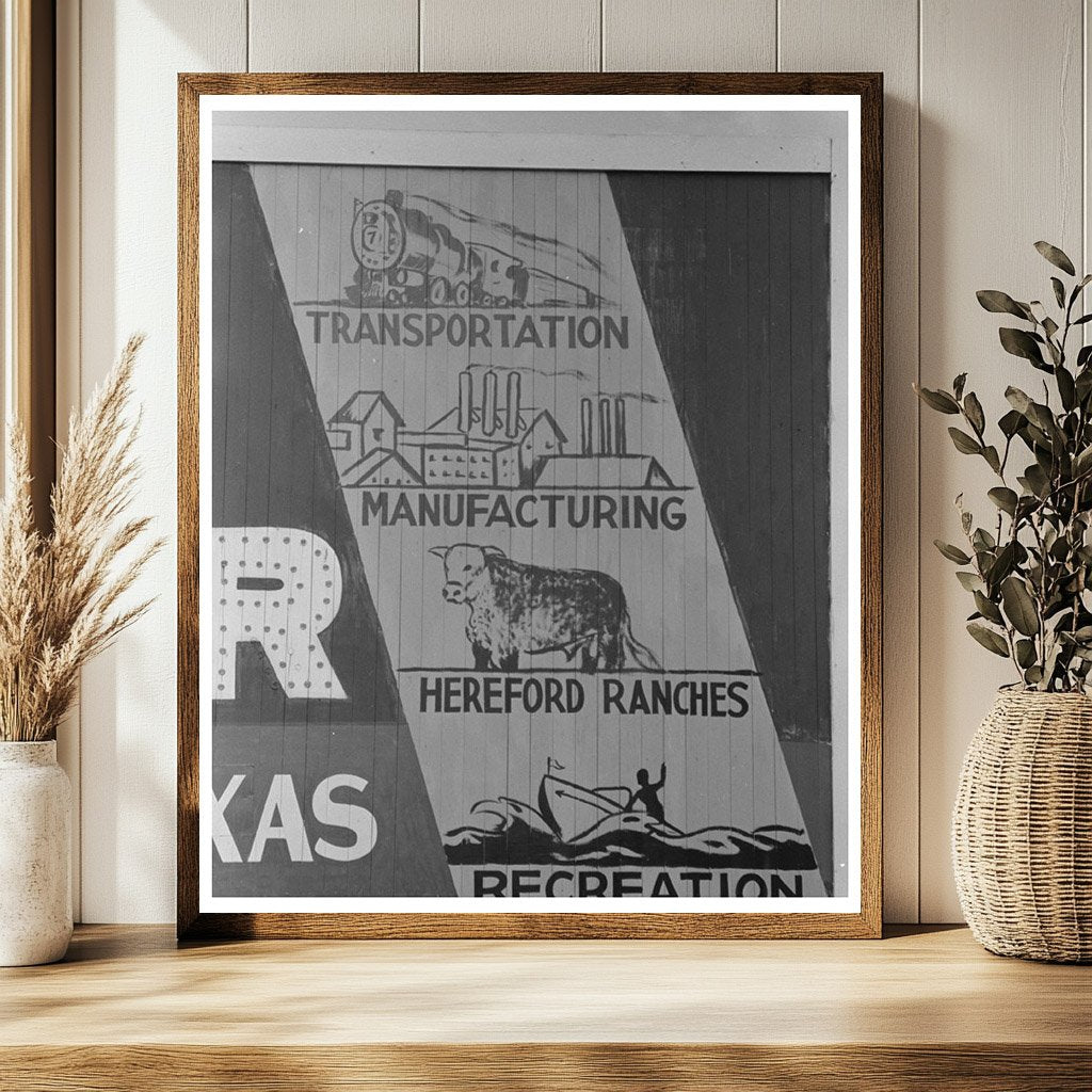 Sweetwater Texas Signboard Entrance May 1939