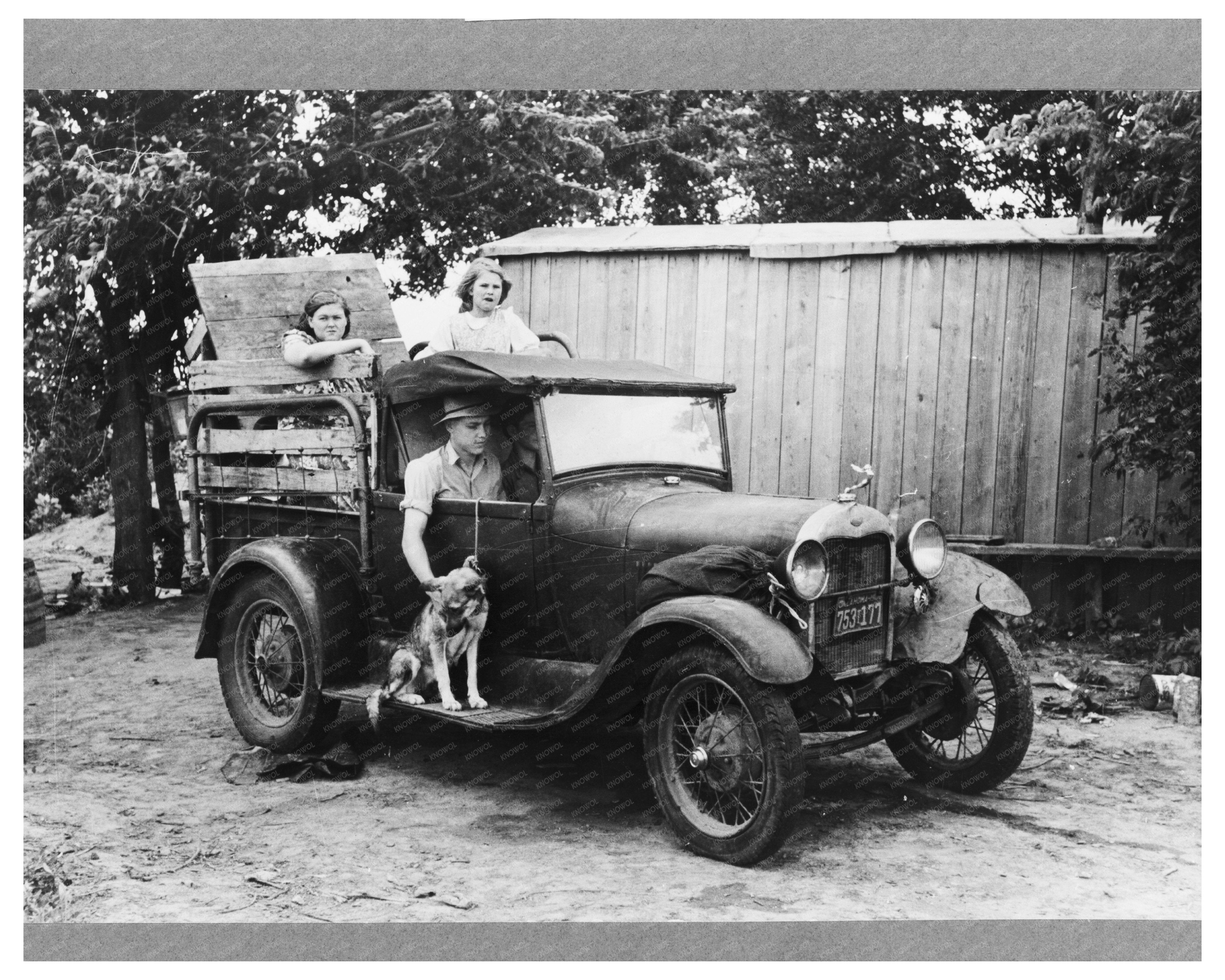 Muskogee Oklahoma to California Journey July 1939