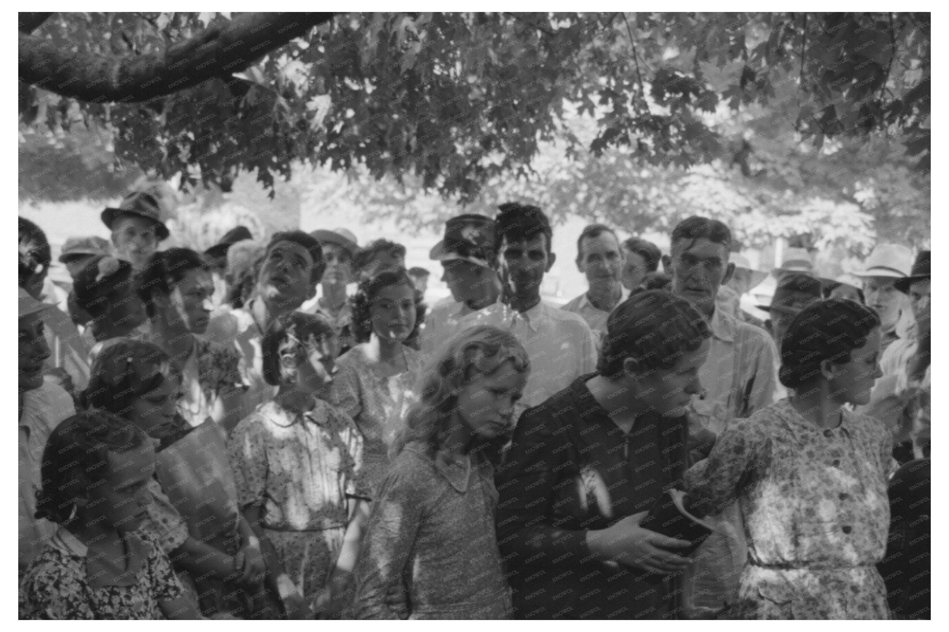 Revivalist Gathering in Tahlequah Oklahoma July 1939