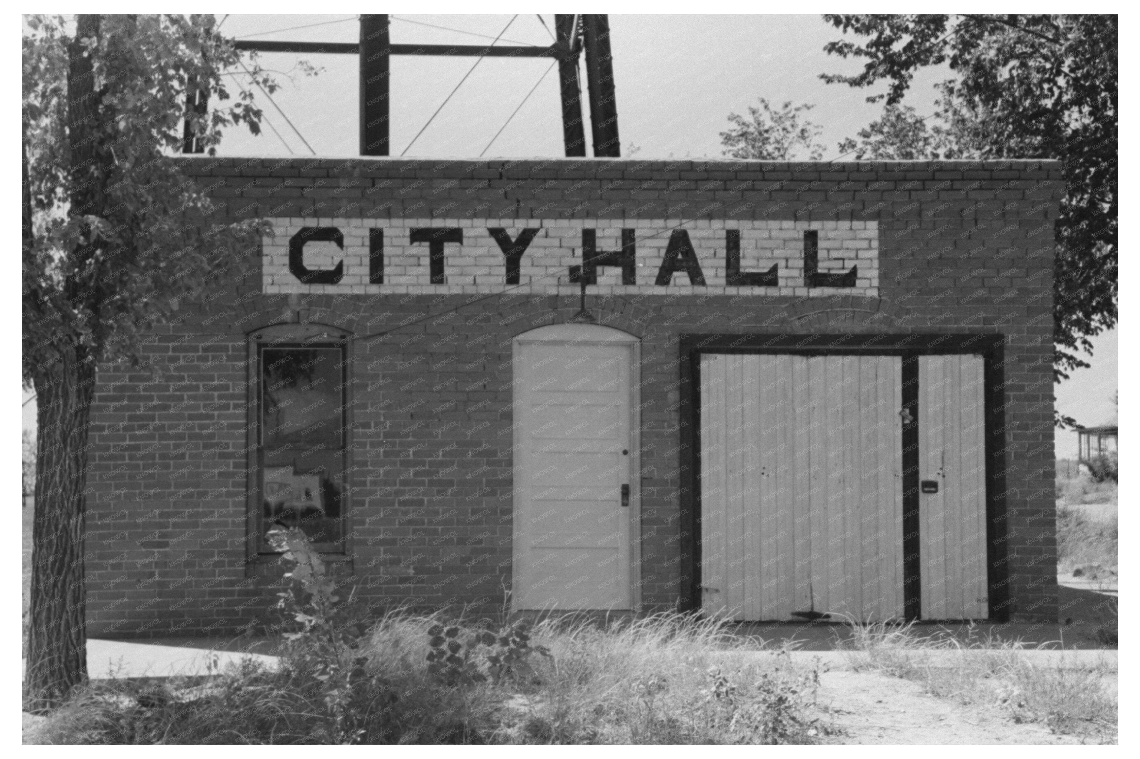 Forgan Oklahoma City Hall Detail August 1939