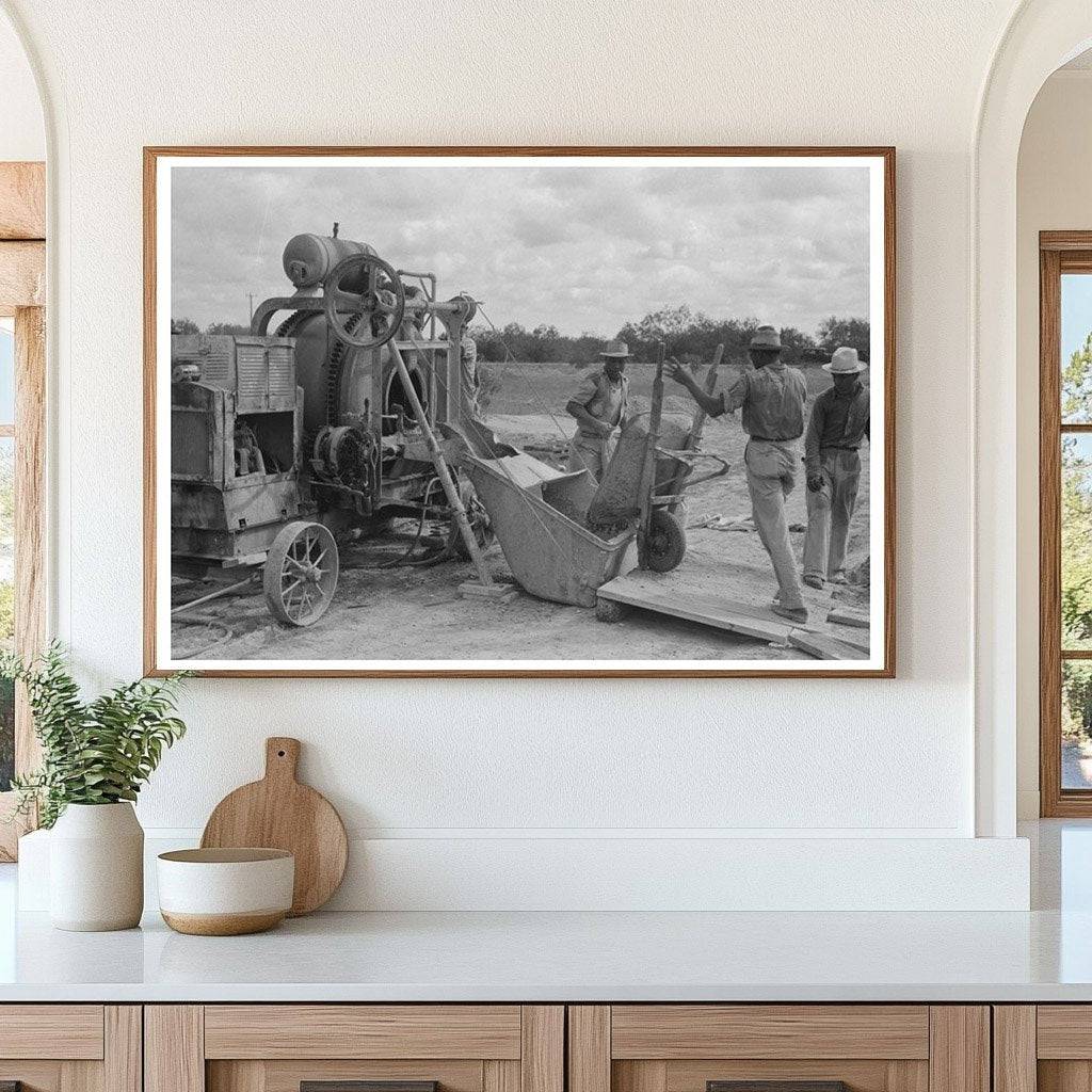 Migrant Camp Construction Sinton Texas October 1939