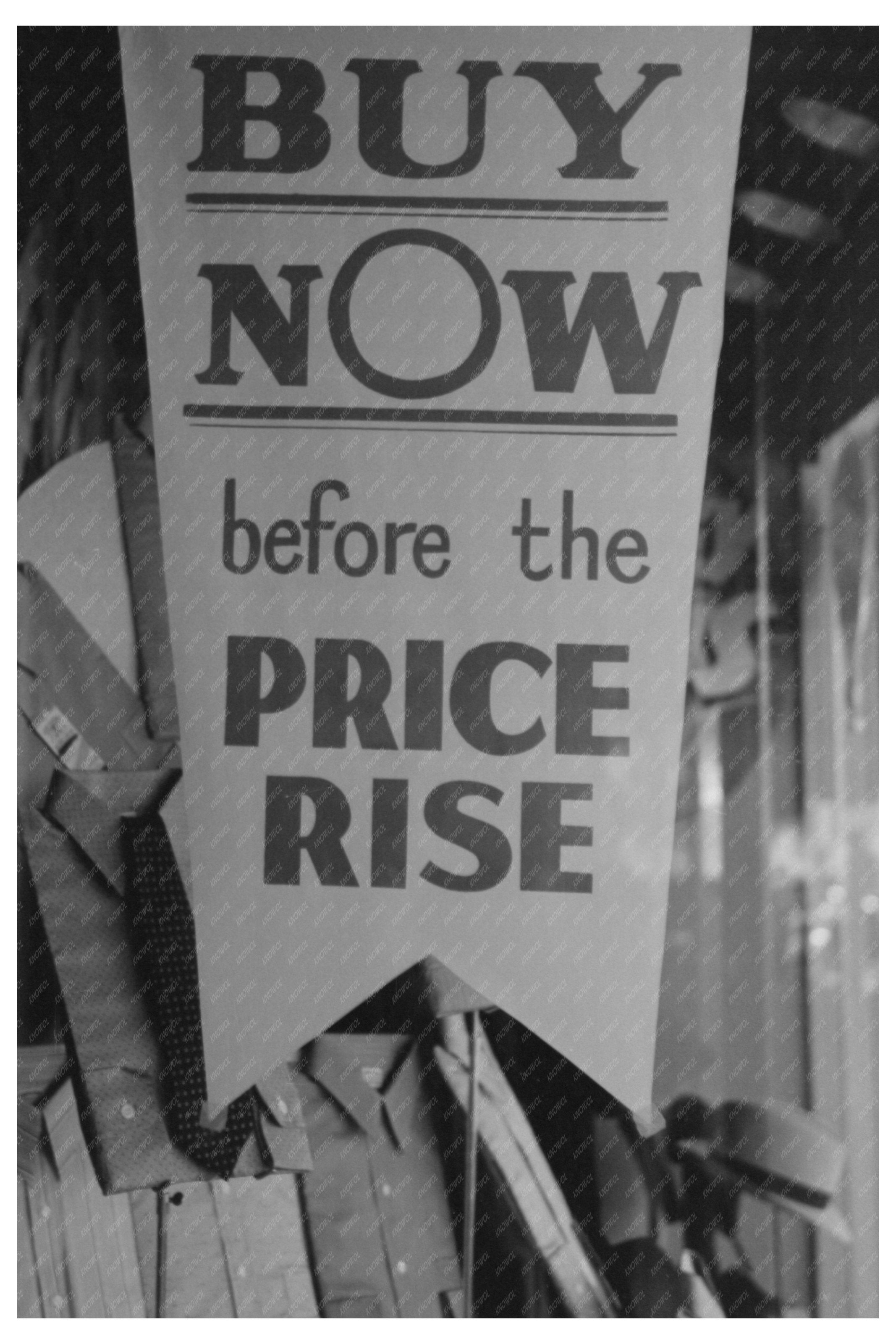 Taylor Texas National Chain Store Sign October 1939