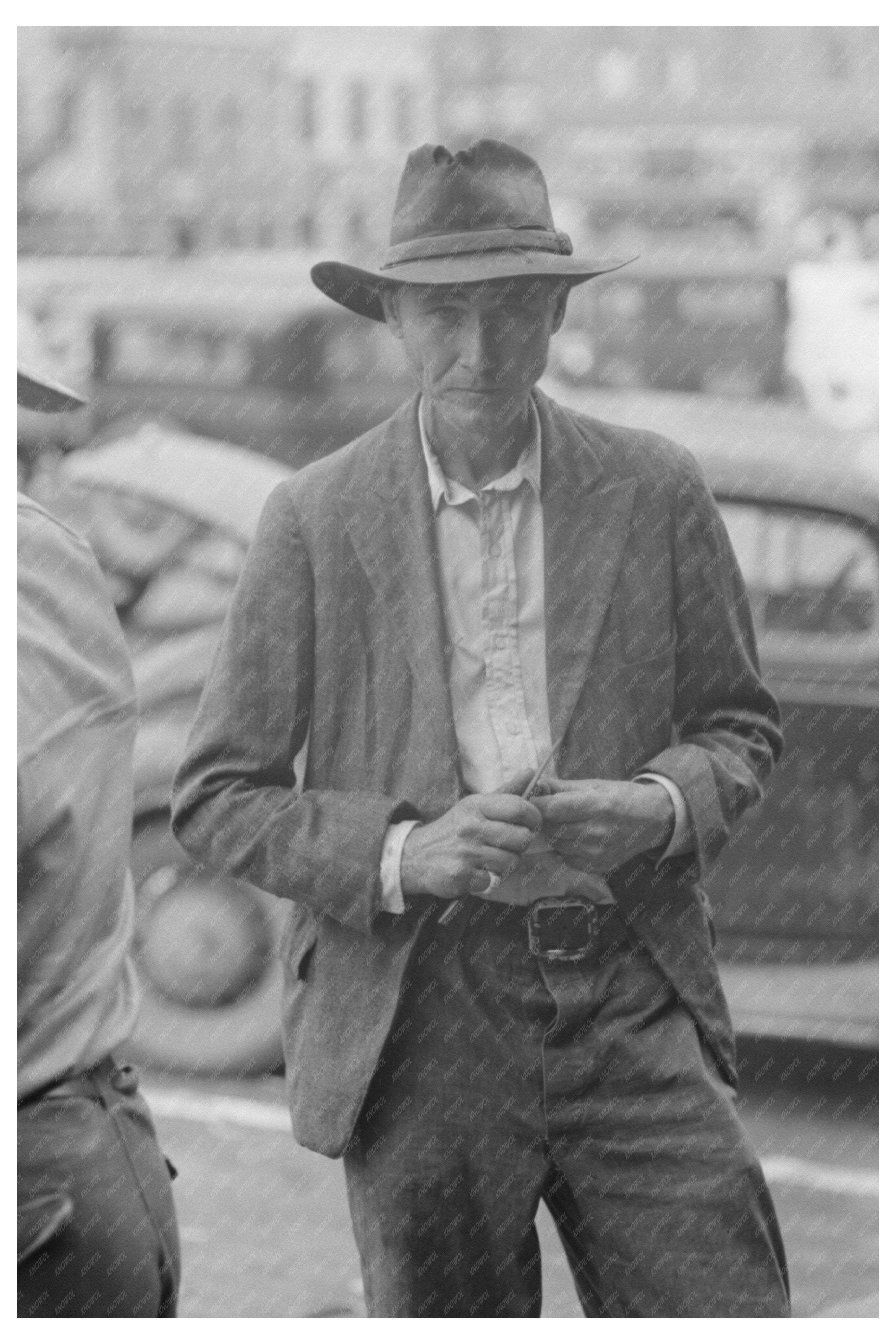 Waco Texas Farmer Market Square Photo November 1939