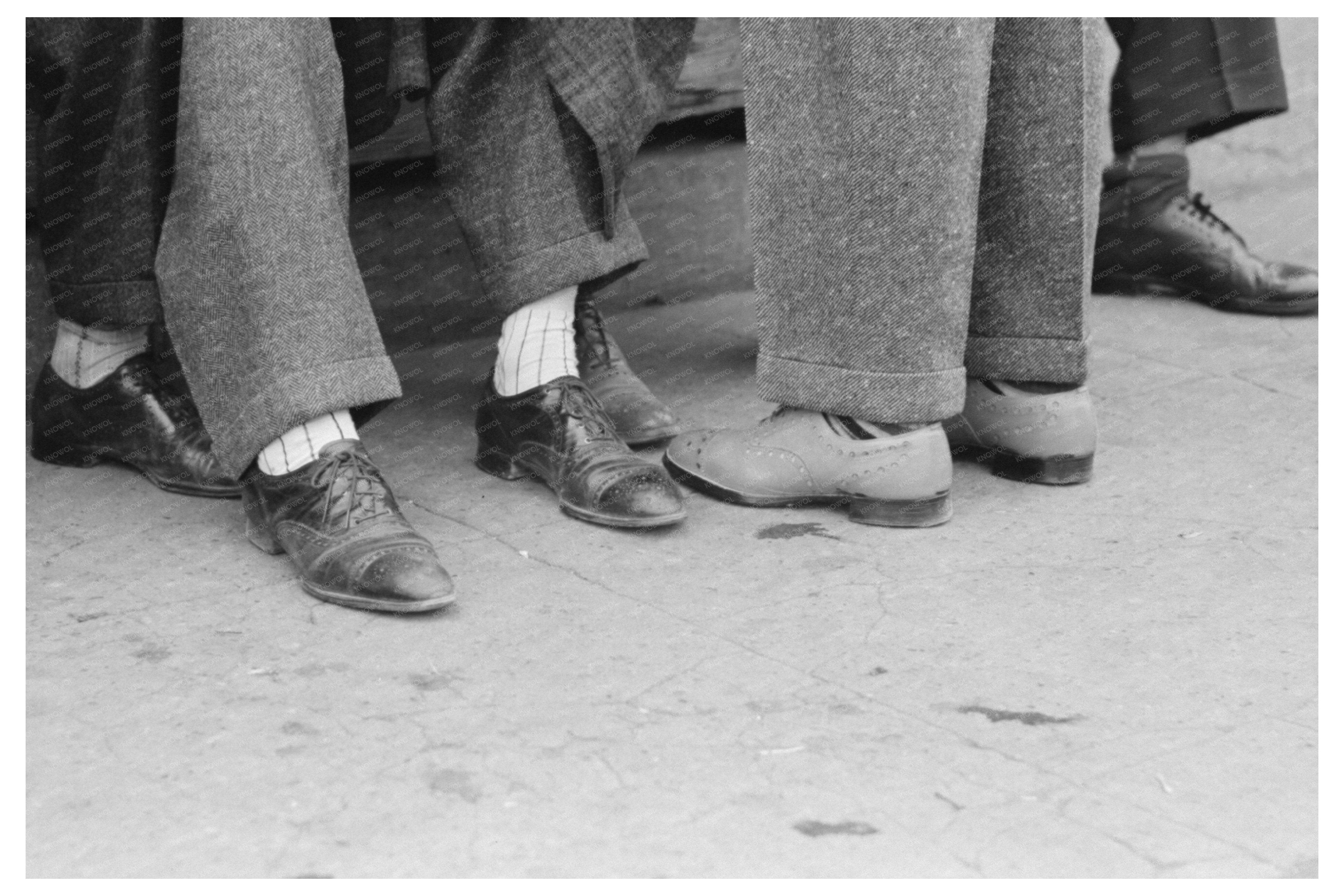 Waco Texas Market Square Feet November 1939 Vintage Photo