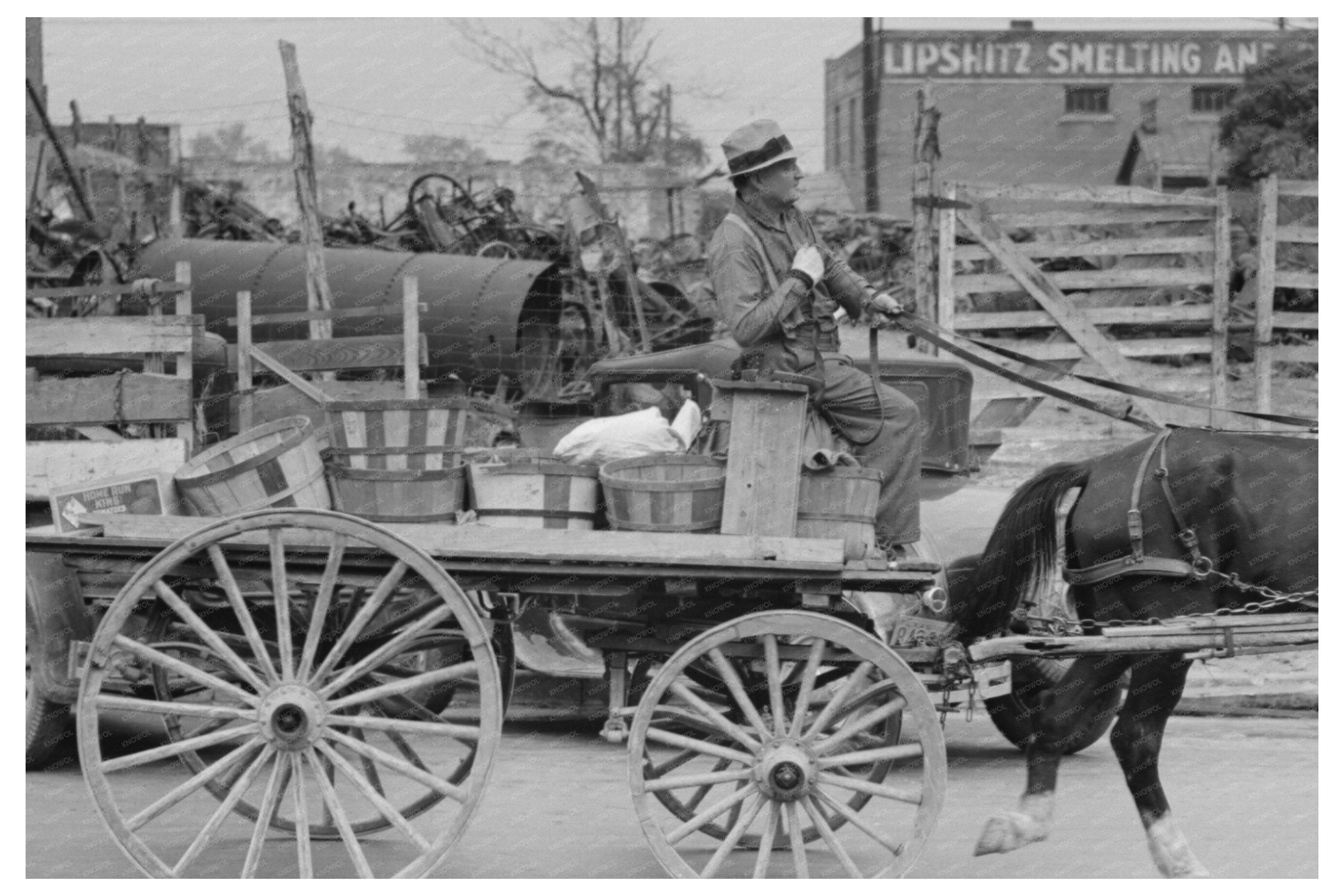 November 1939 Farmers Supply Store Scene in Waco Texas