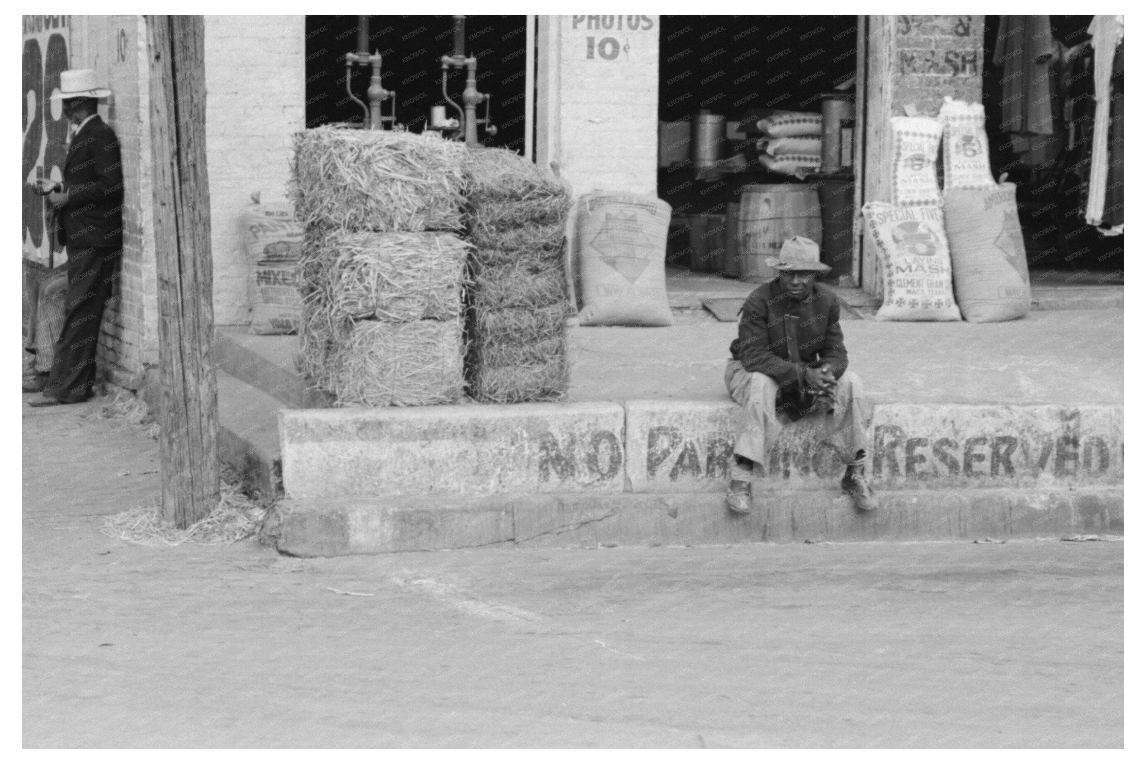 Vintage Street Corner in Waco Texas November 1939