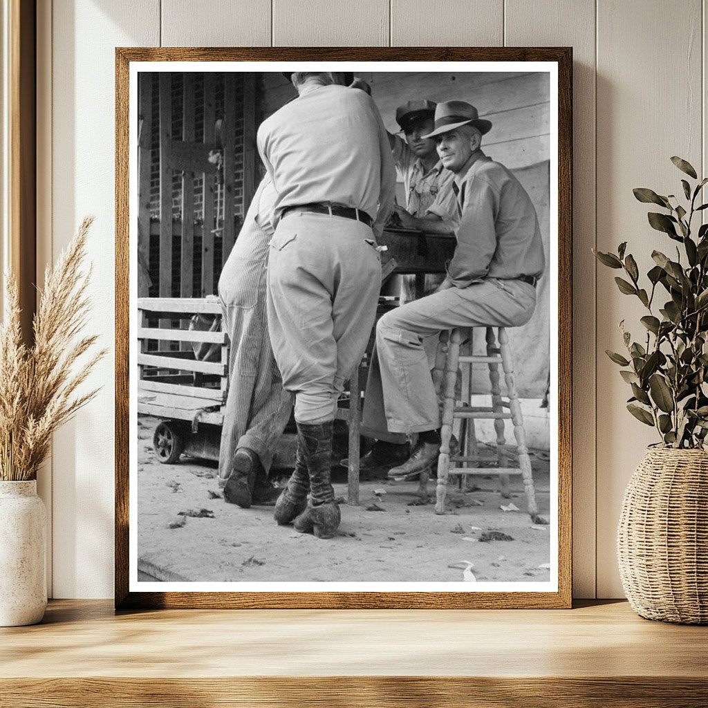 Poultry Weigher at Brownwood Cooperative 1939