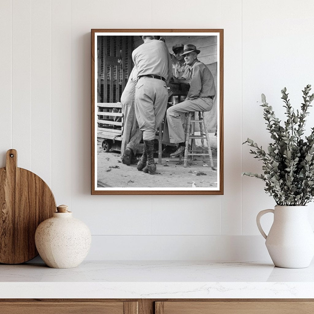 Poultry Weigher at Brownwood Cooperative 1939