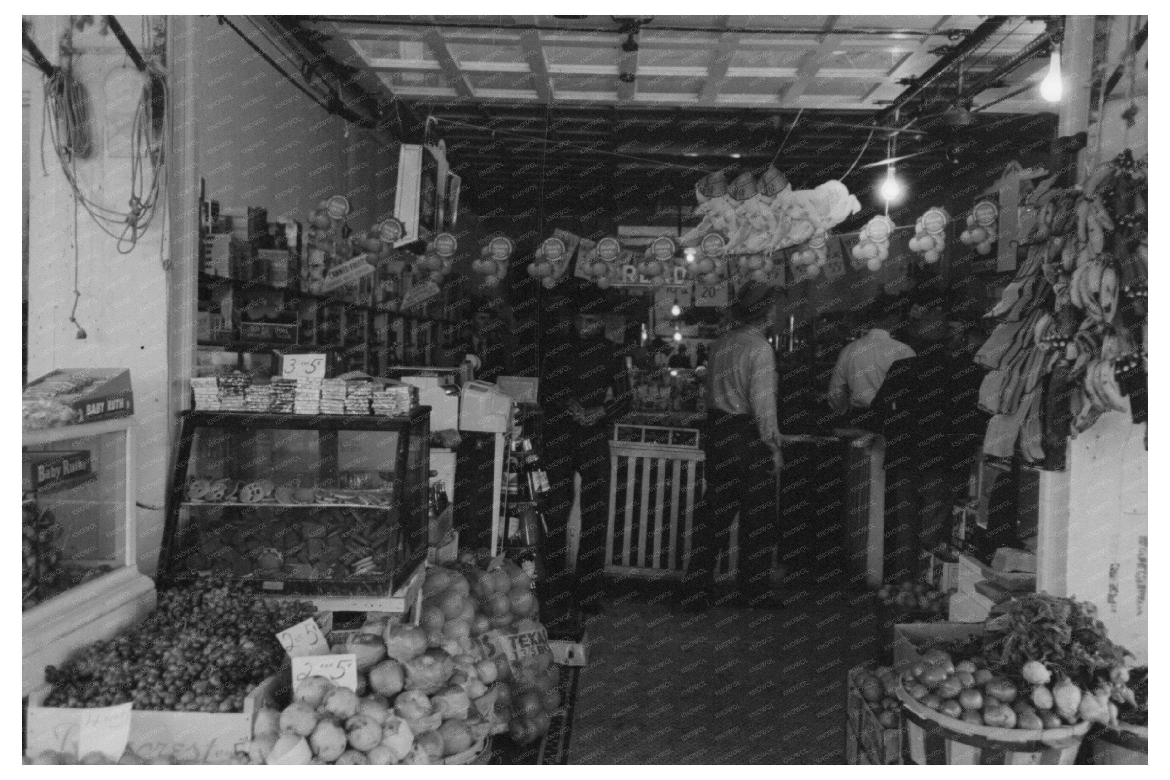 Waco Texas Market Square Fruits and Vegetables 1939