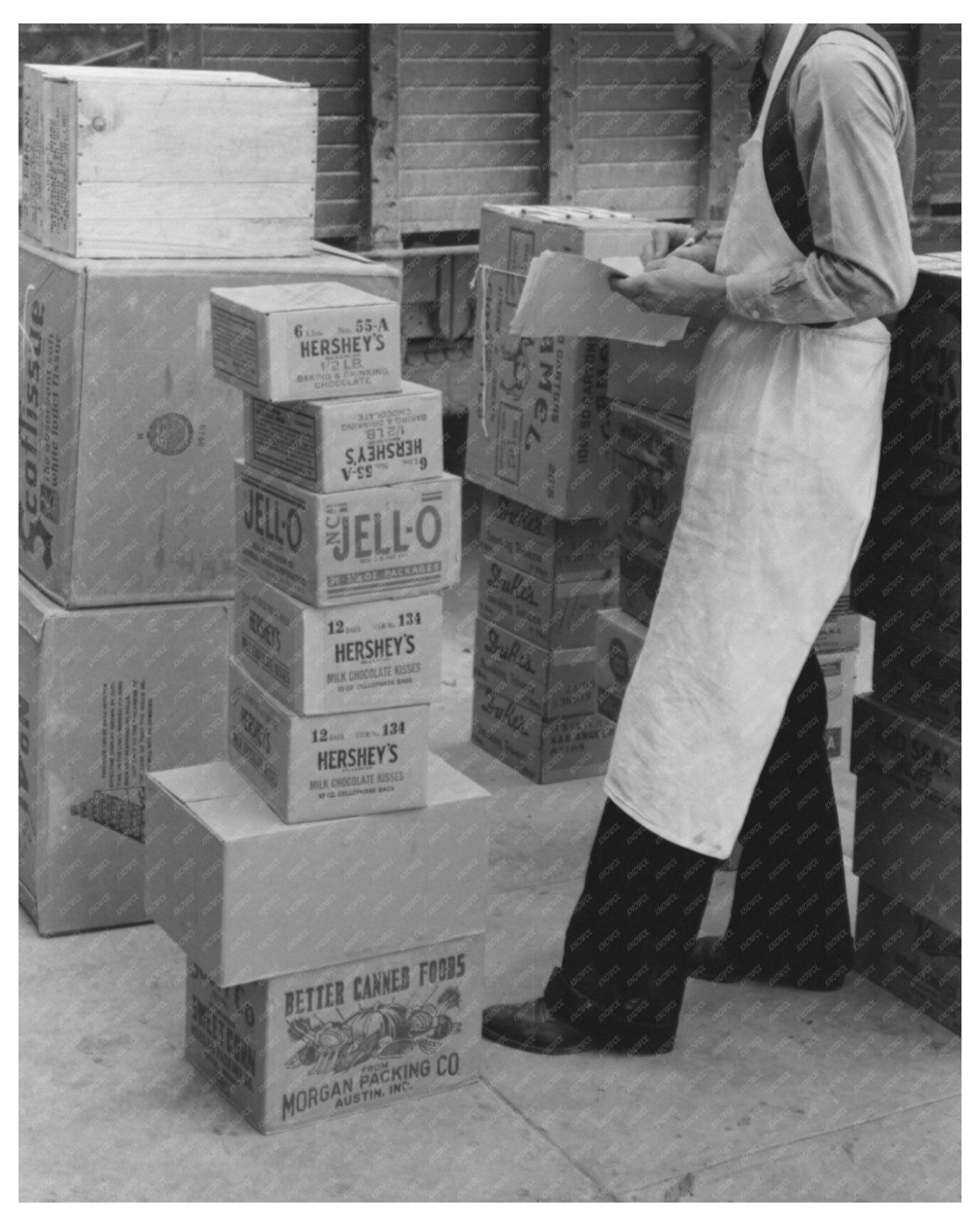 Vintage 1939 San Angelo Texas Grocery Supply Delivery