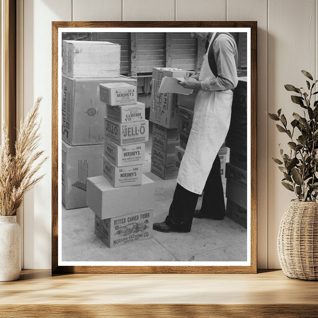 Vintage 1939 San Angelo Texas Grocery Supply Delivery