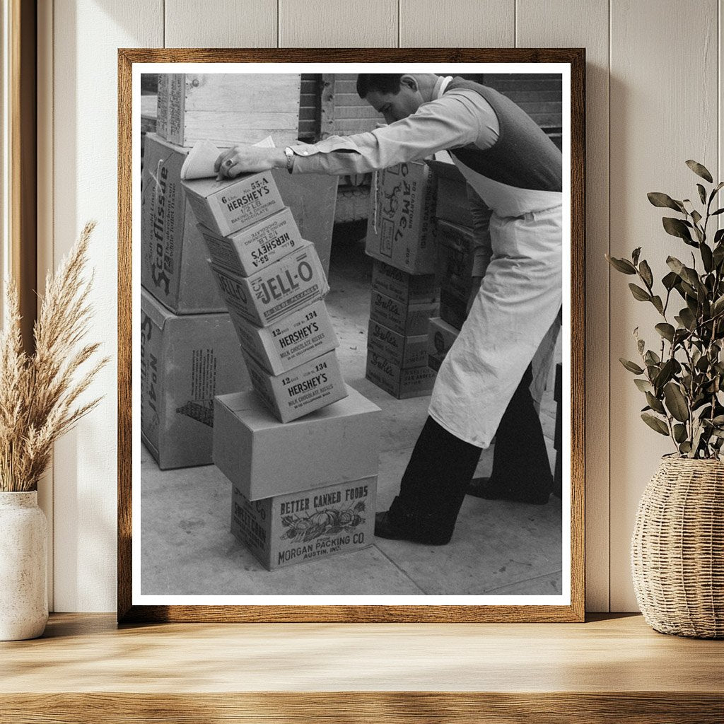 Vintage Supply Delivery in San Angelo Texas 1939