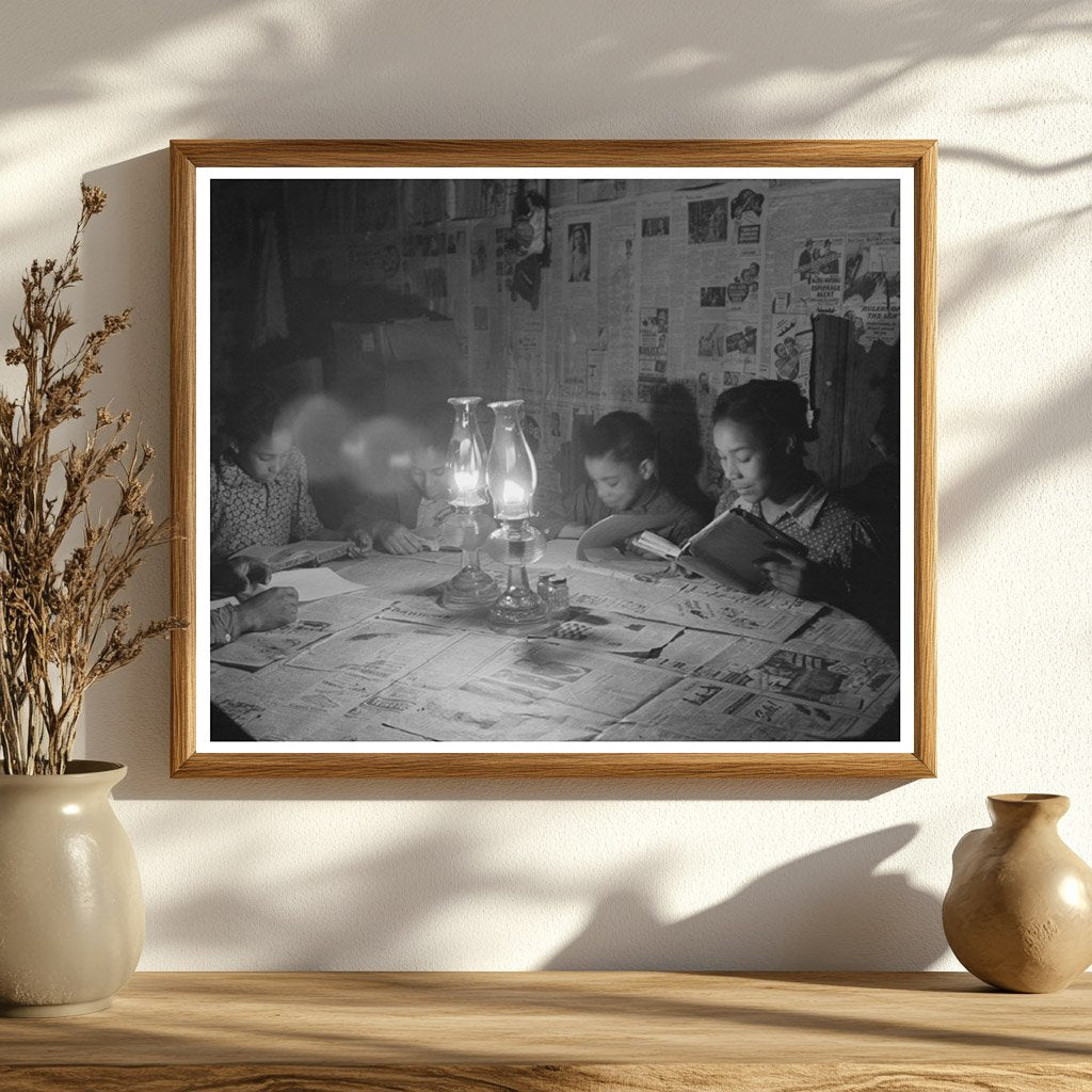 Pomp Hall Family Dinner Scene Oklahoma February 1940