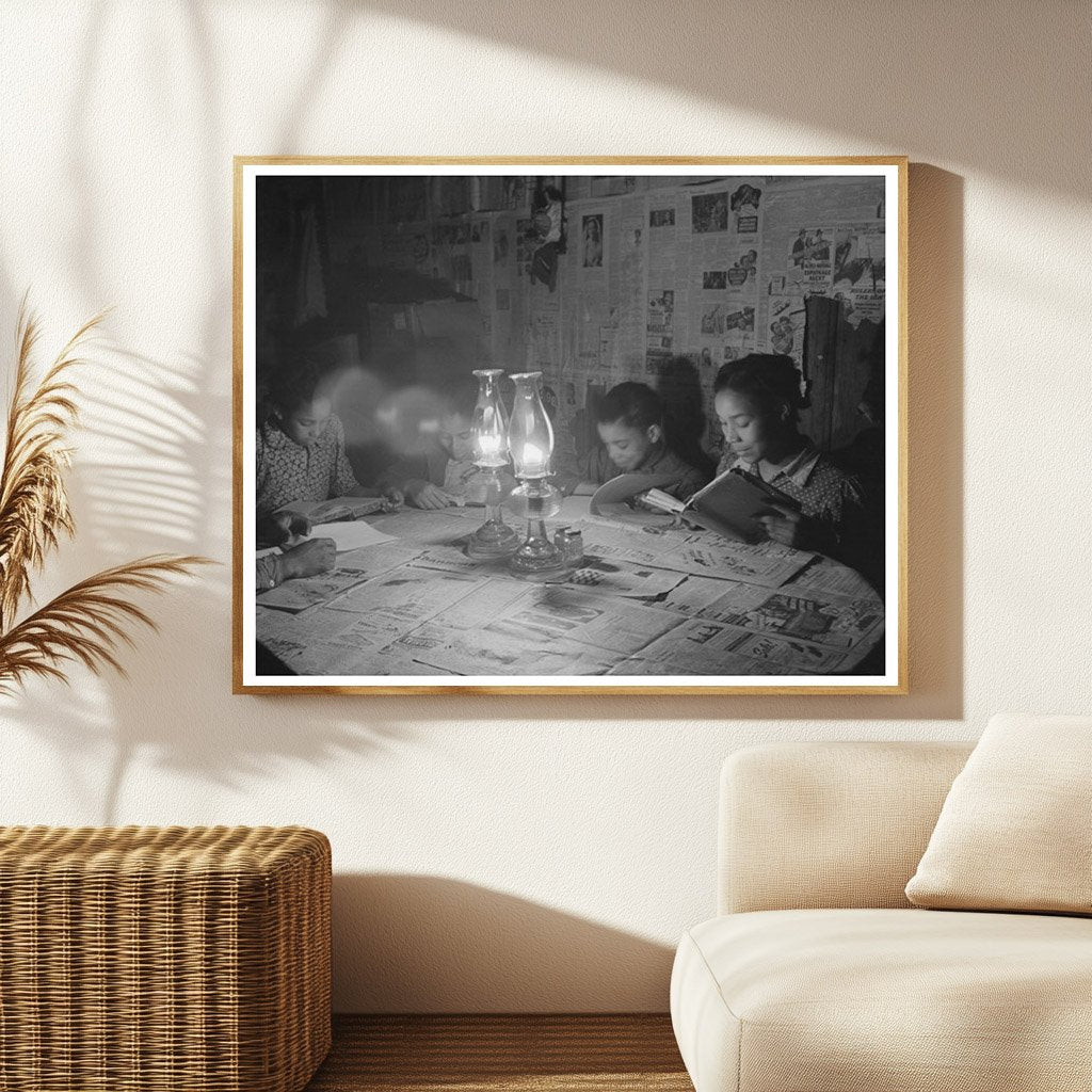 Pomp Hall Family Dinner Scene Oklahoma February 1940