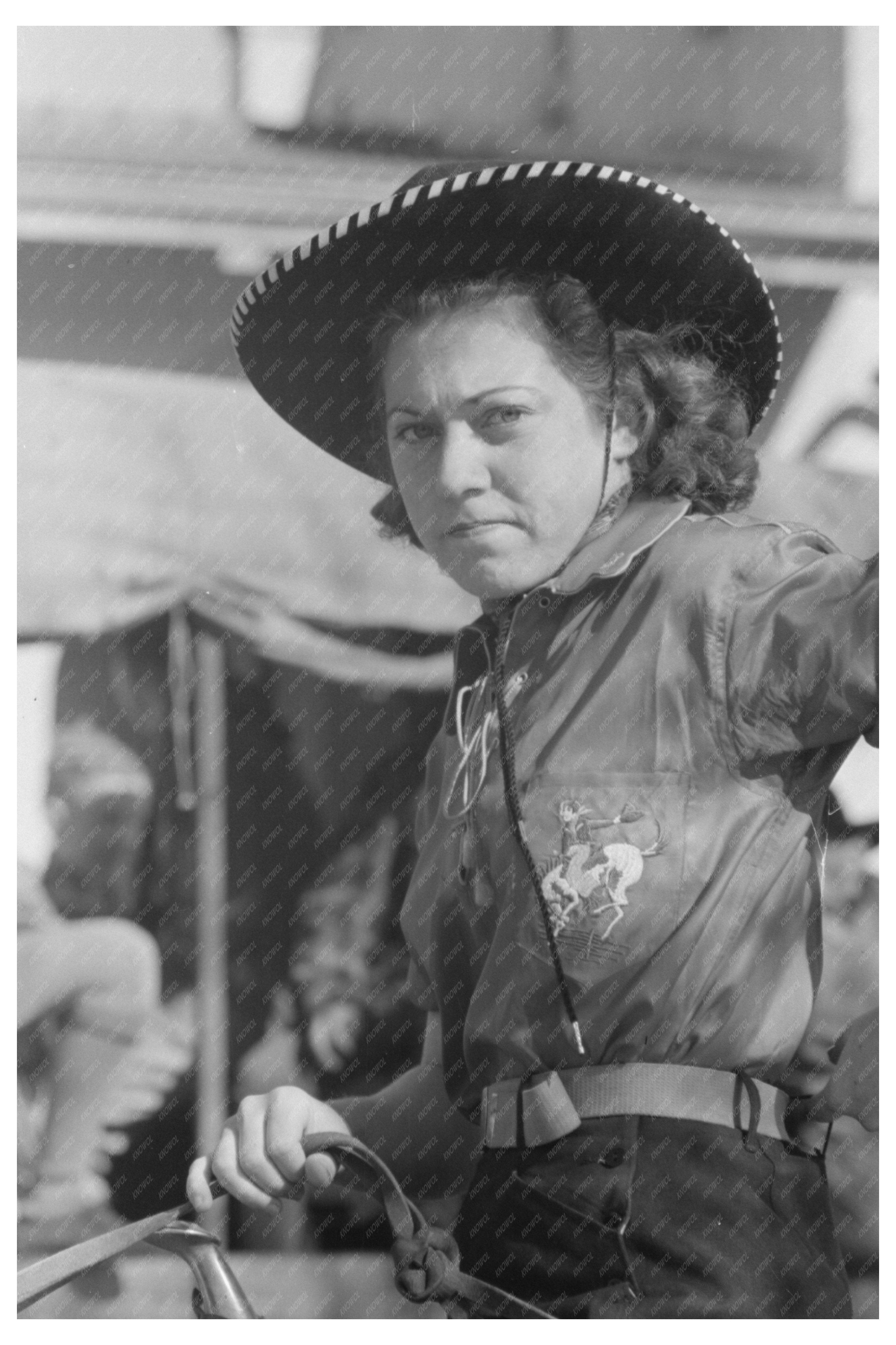Girl Rodeo Performer San Angelo Fat Stock Show 1940