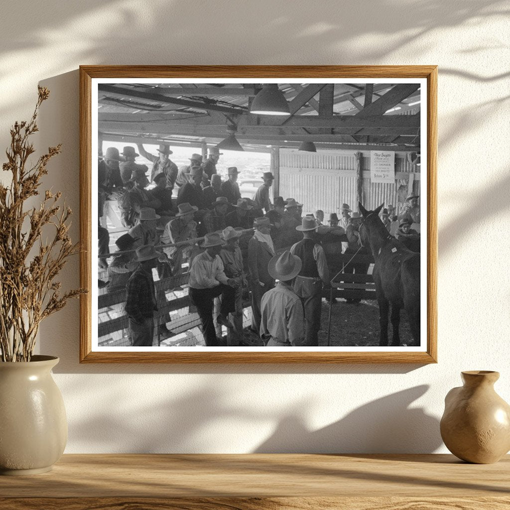Horse Auction at West Texas Stockyards March 1940