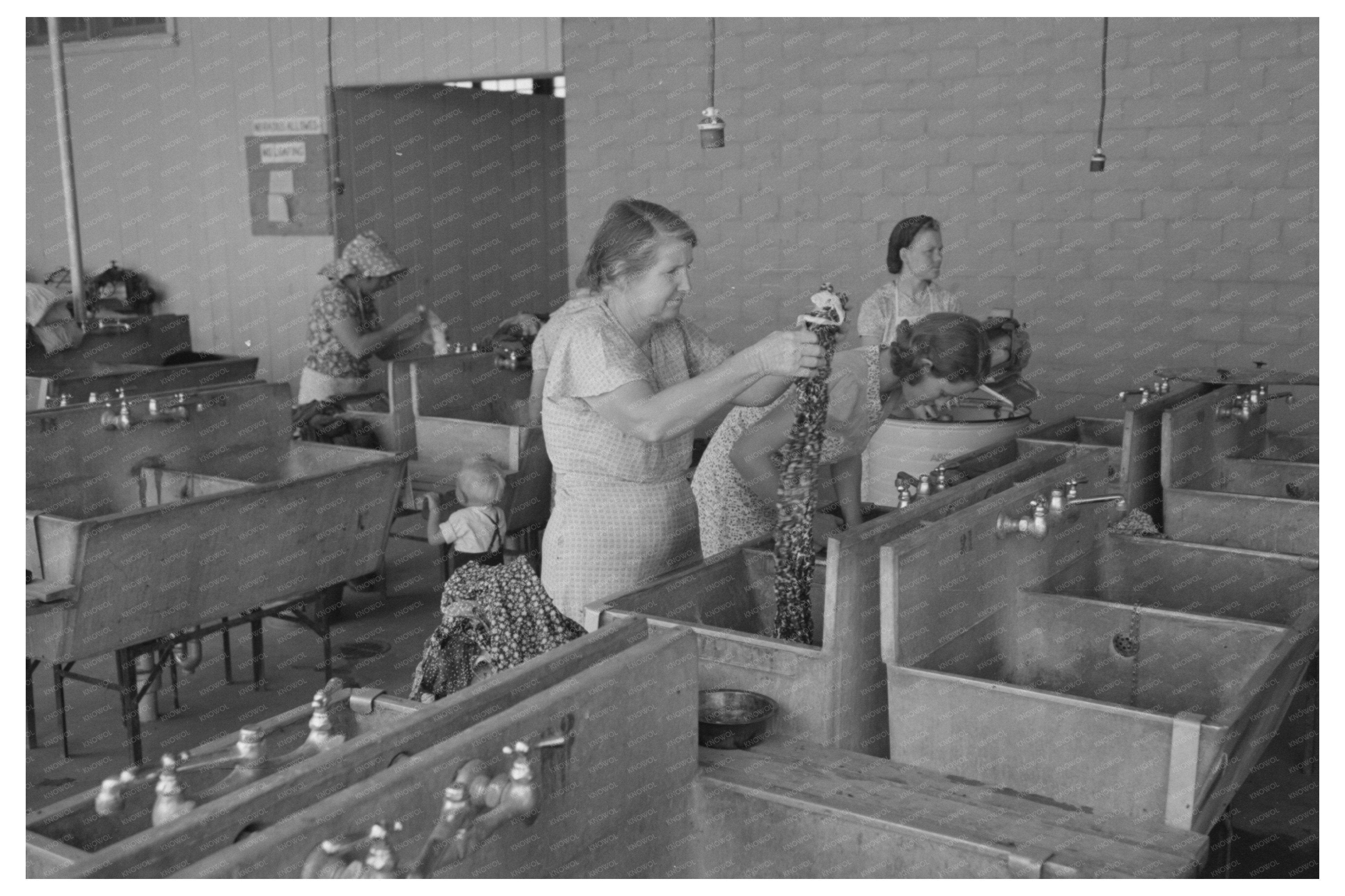 Laundry Room at Agua Fria Migratory Labor Camp 1940