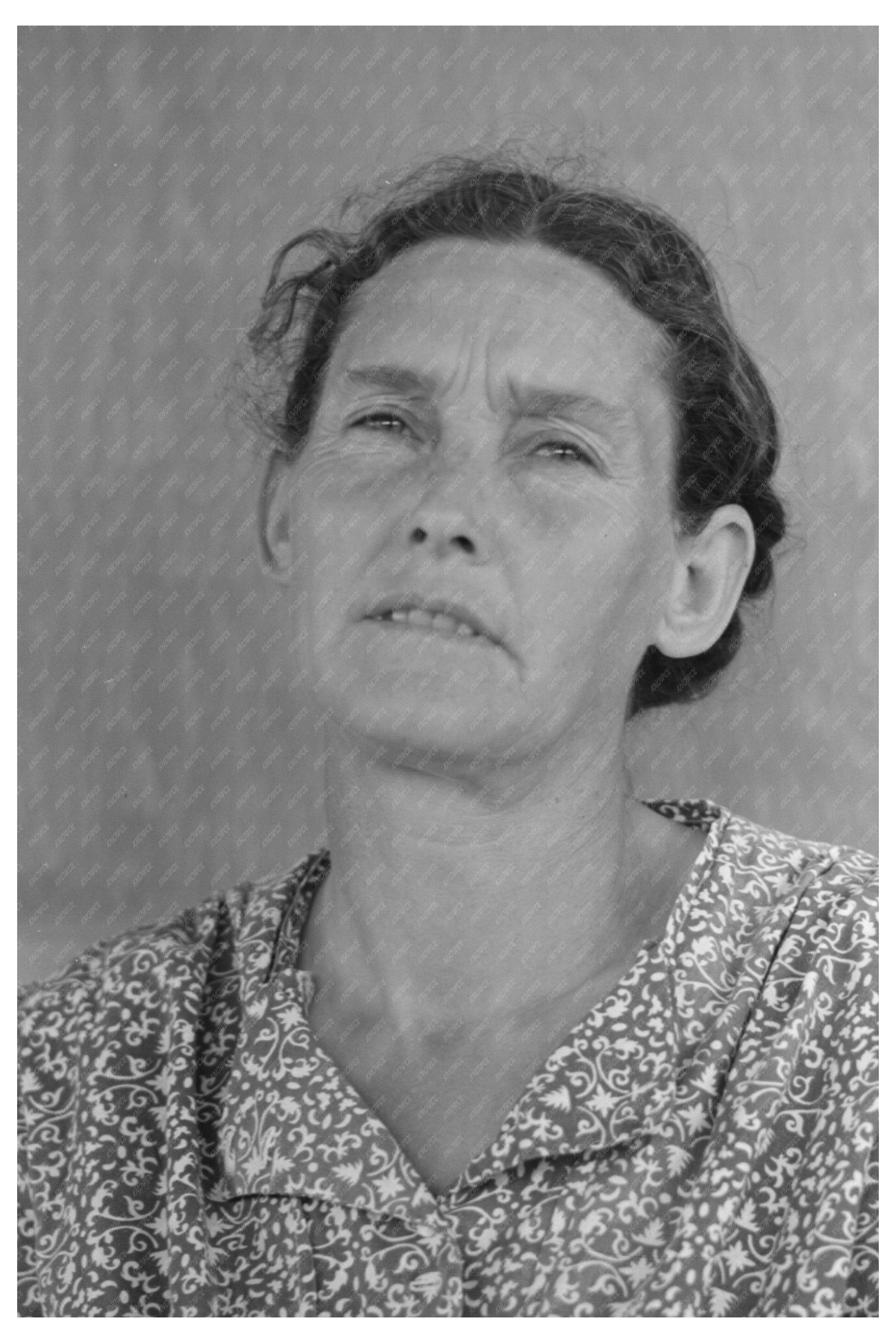 Migrant Laborer Wife at Agua Fria Camp 1940