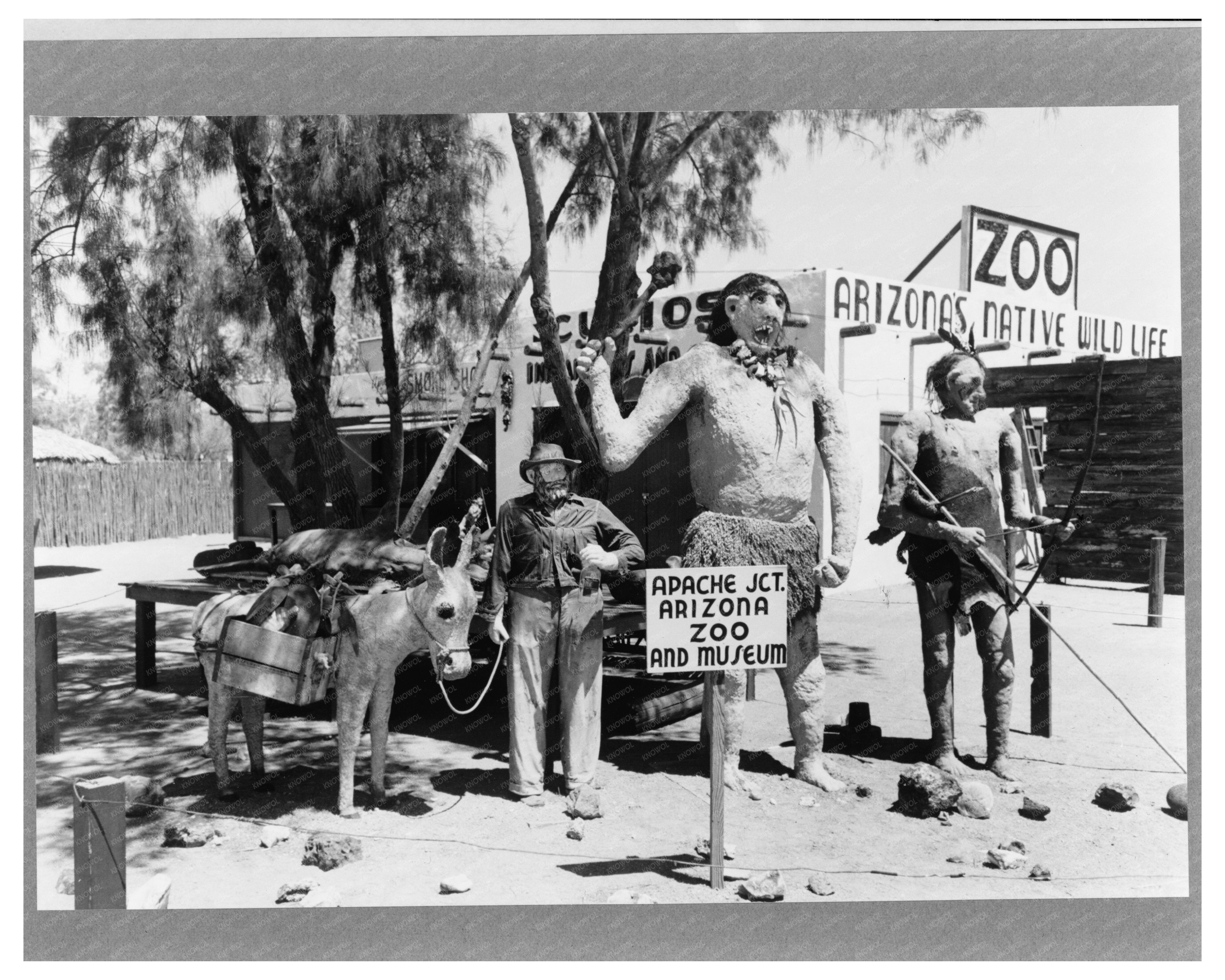 This vintage image from April 1940 features three